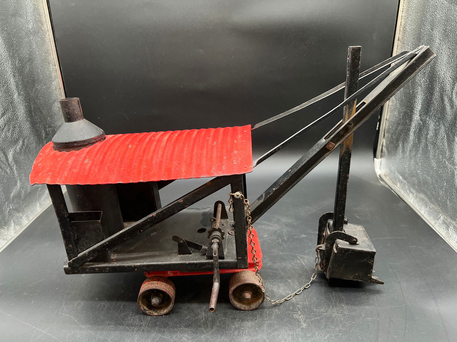 Buddy L Metal Steam Shovel Toy: Buddy L Metal Steam Shovel Toy. No markings