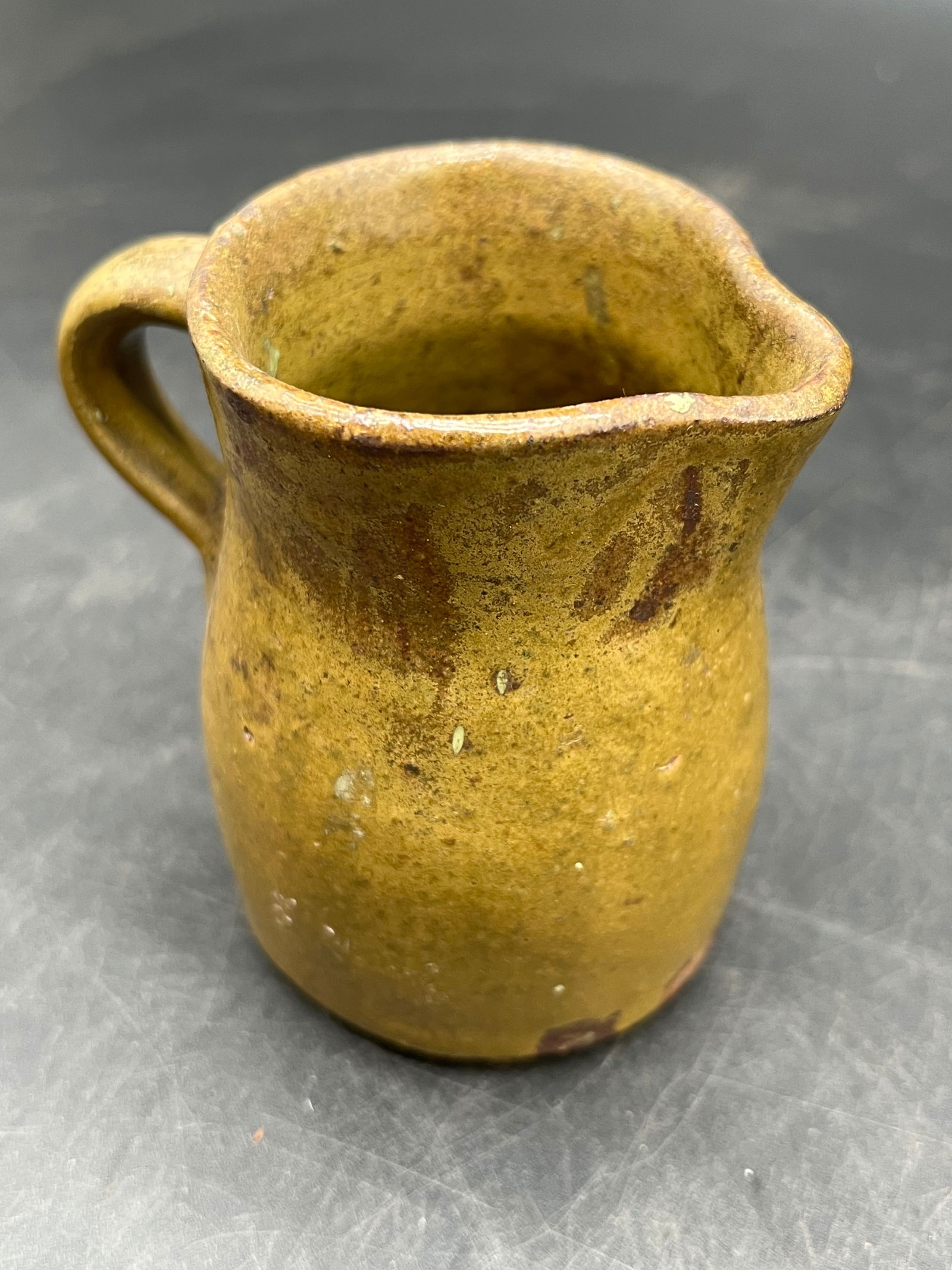 Small Stoneware Pottery Pitcher - 2