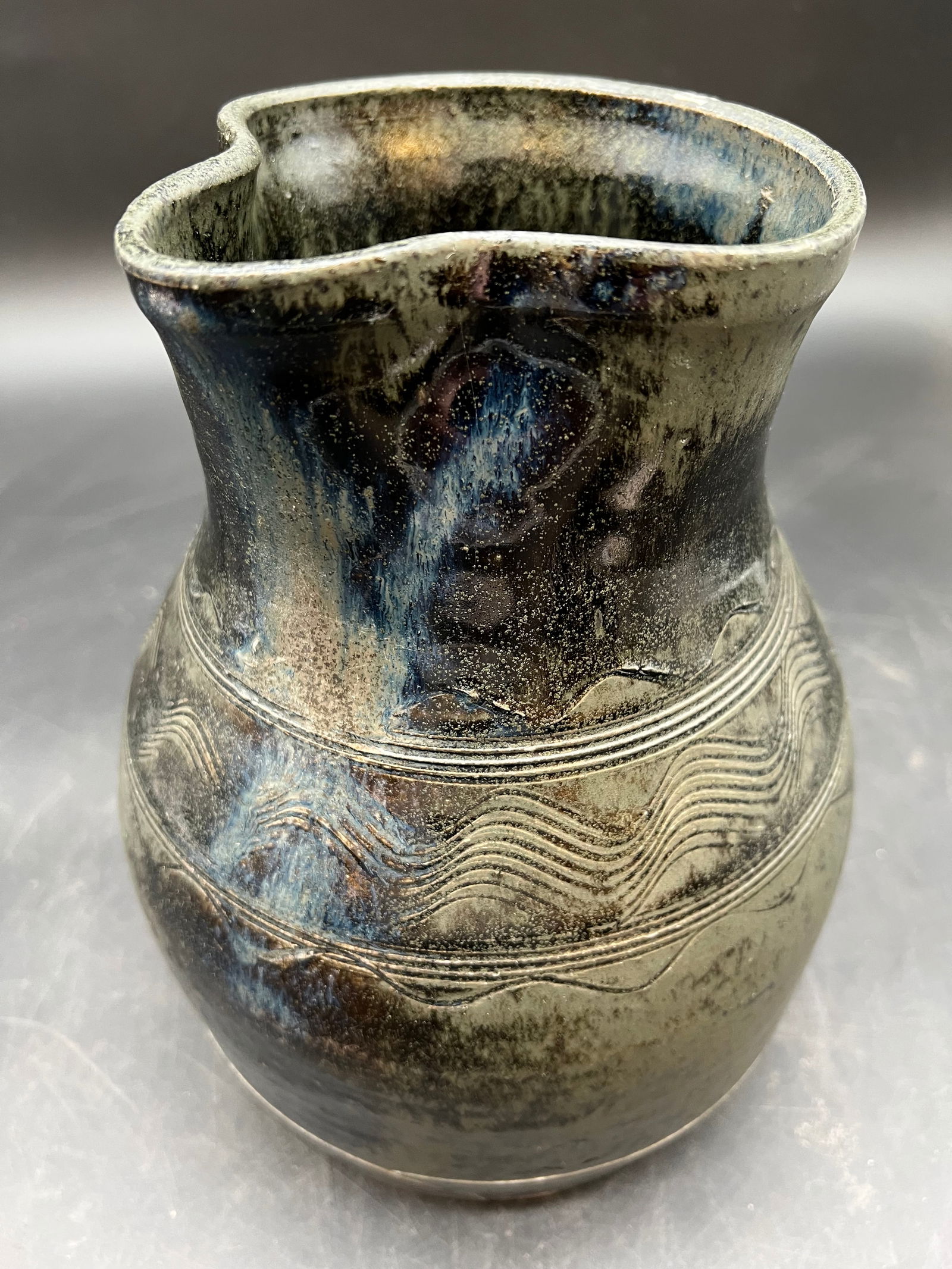 Stoneware Pottery Pitcher - 3