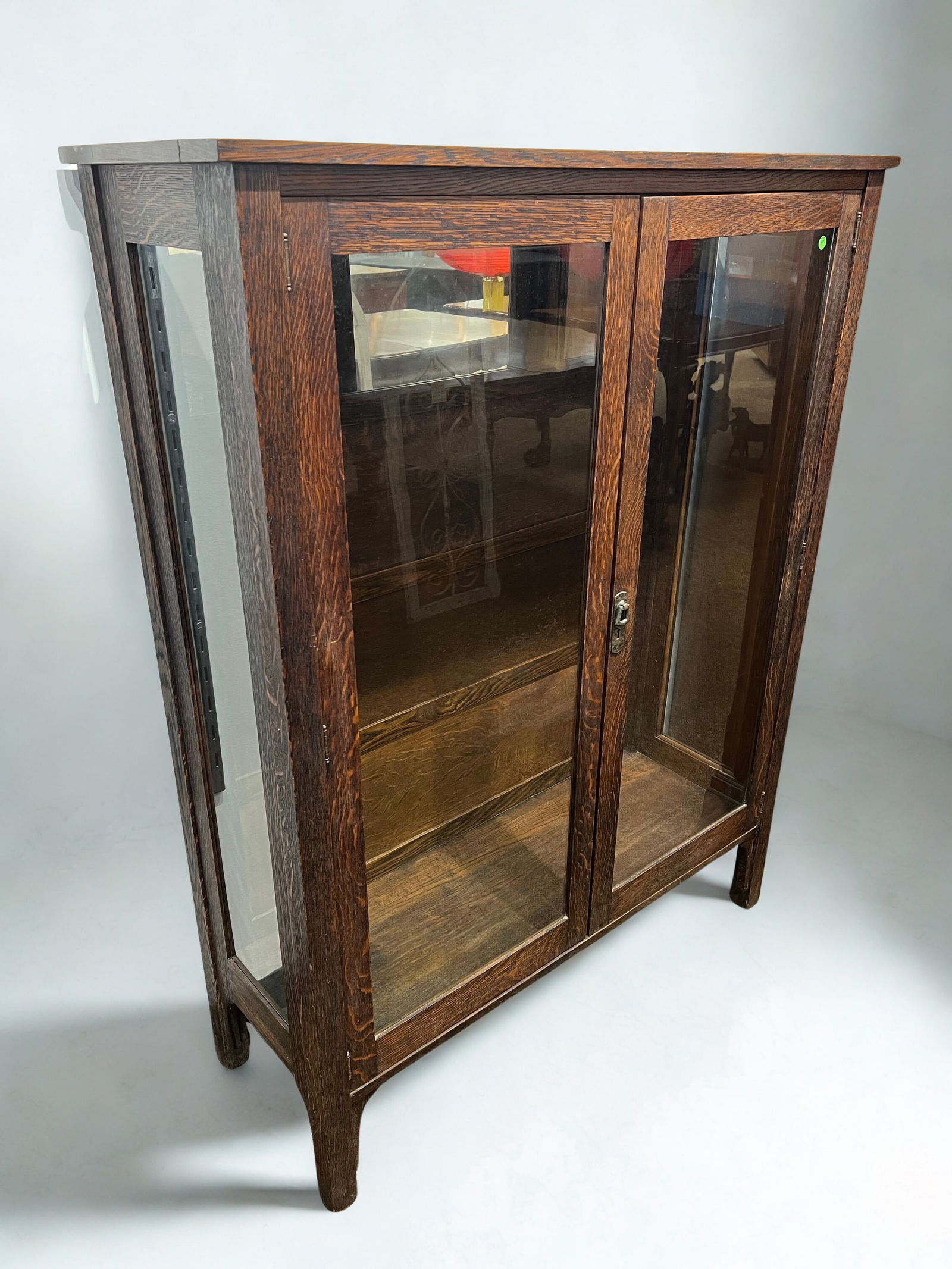 Mission Oak China China Cabinet (1 of 5)