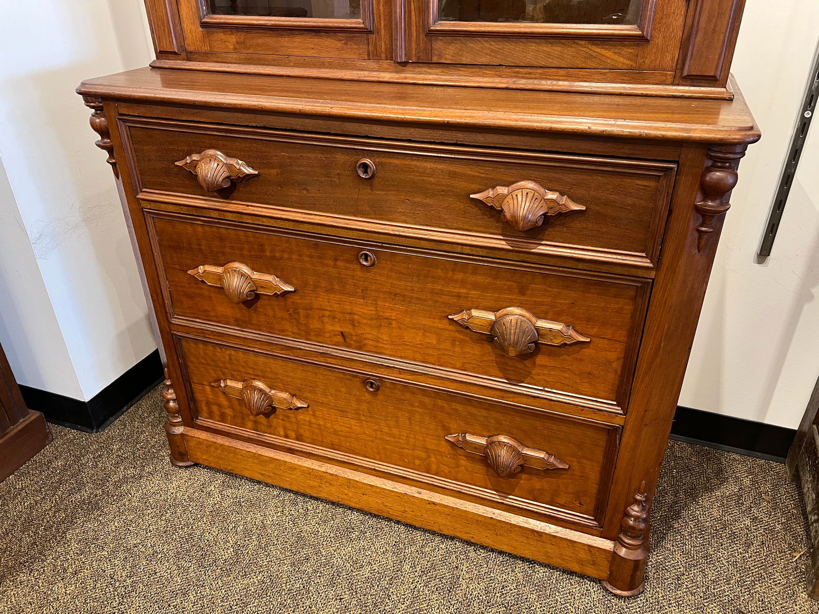 Walnut Stepback Cupboard - 3