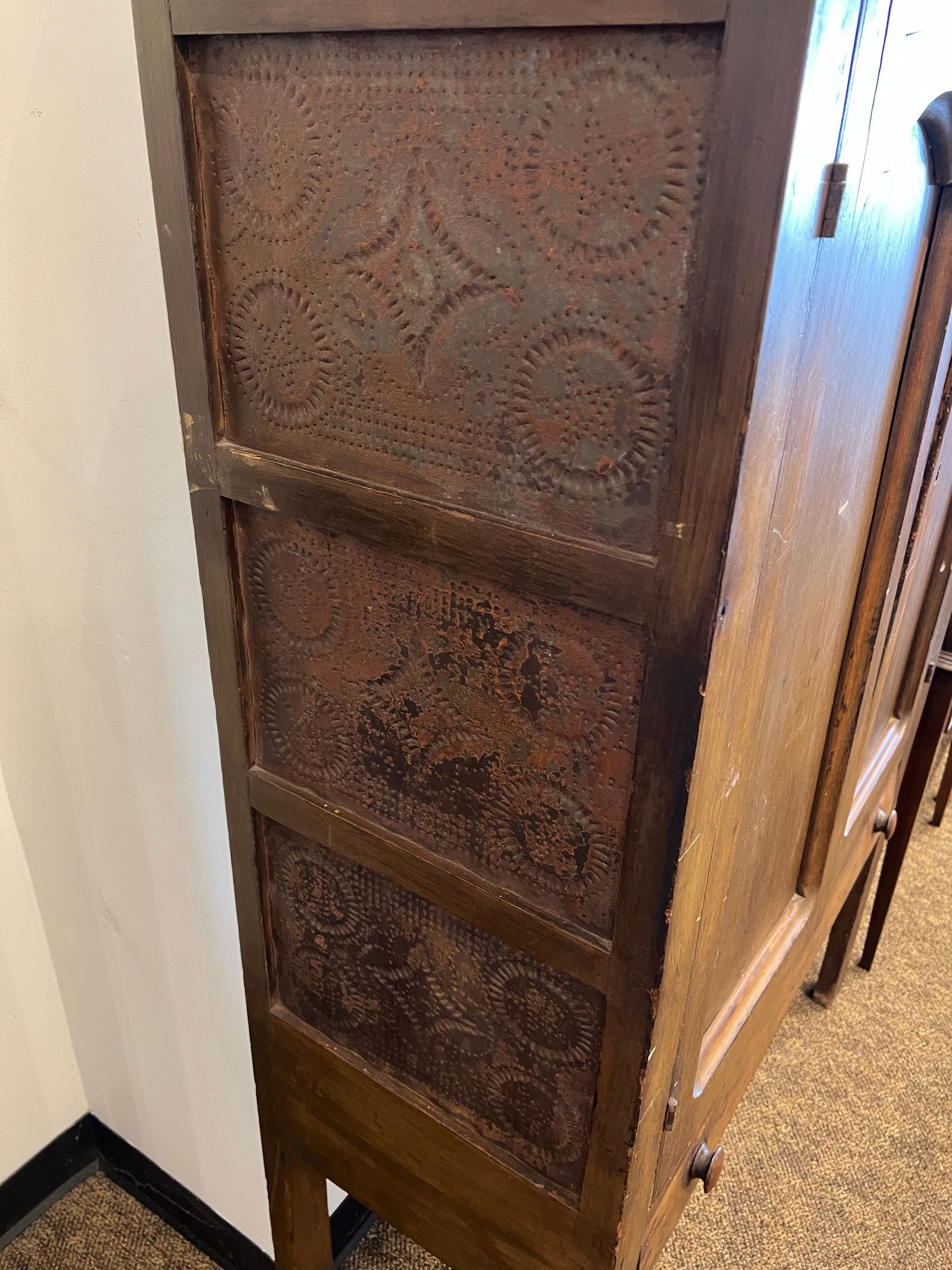 Early Pine/Poplar Pie Safe - 2