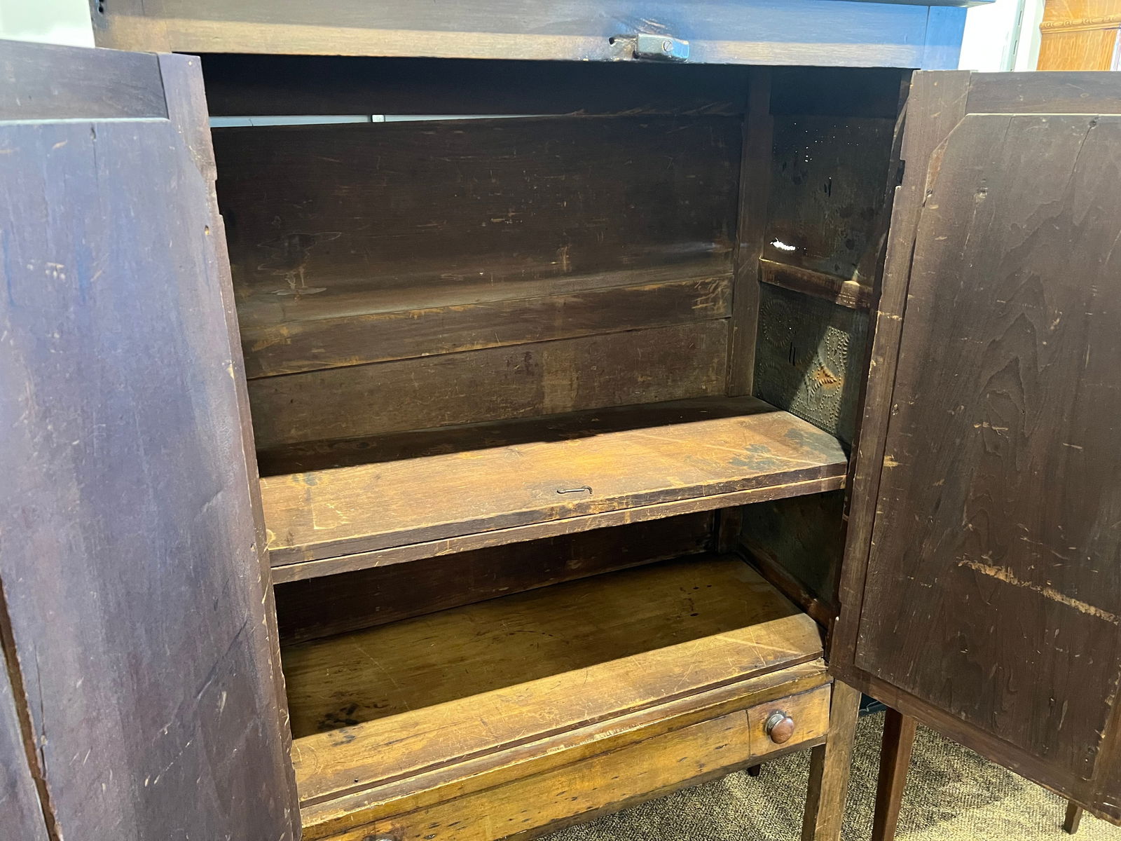 Early Pine/Poplar Pie Safe - 3