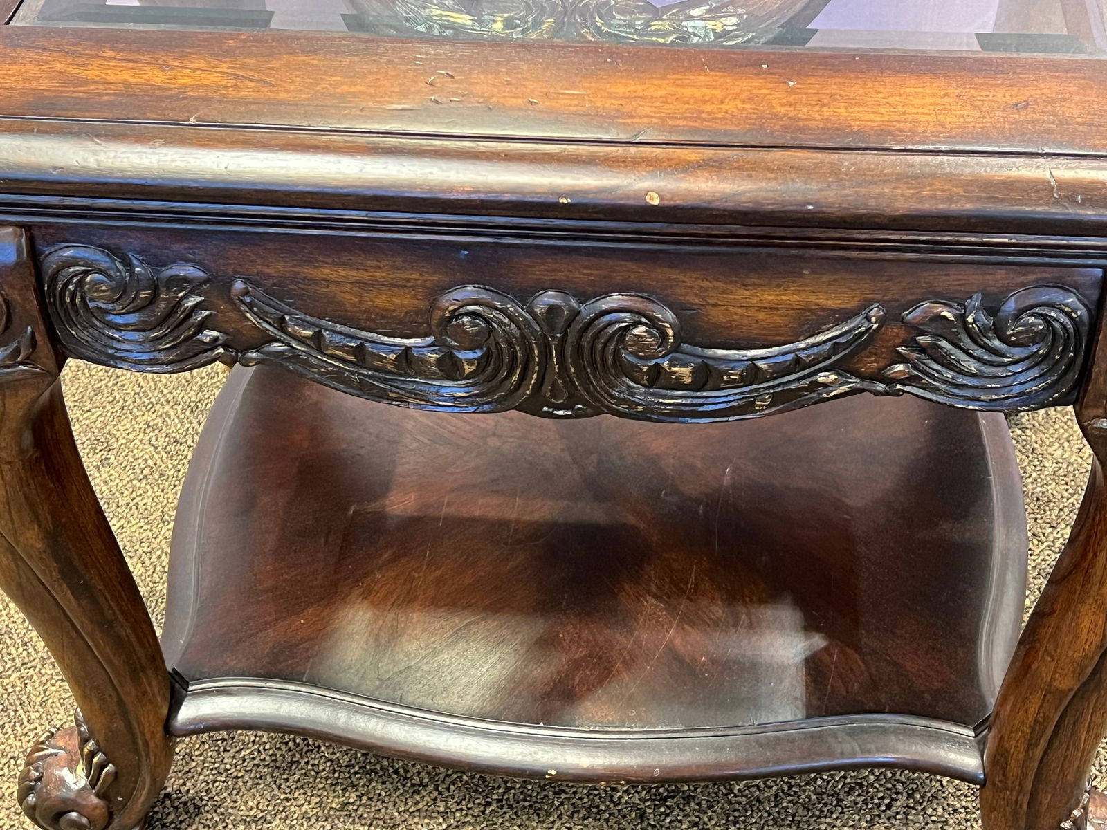 Mahogany Endtable - 4