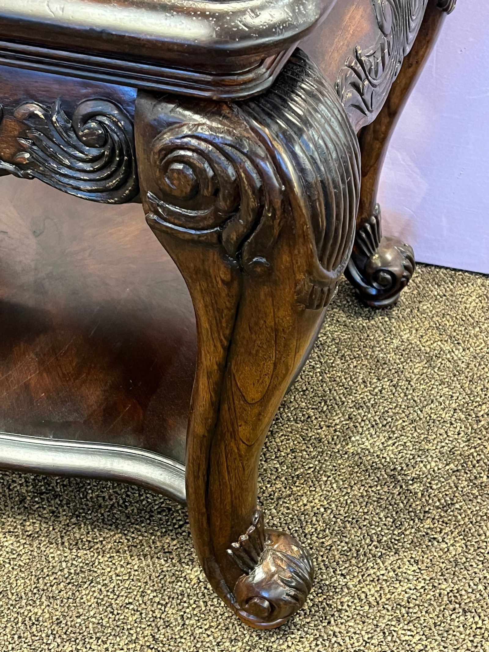 Mahogany Endtable - 5