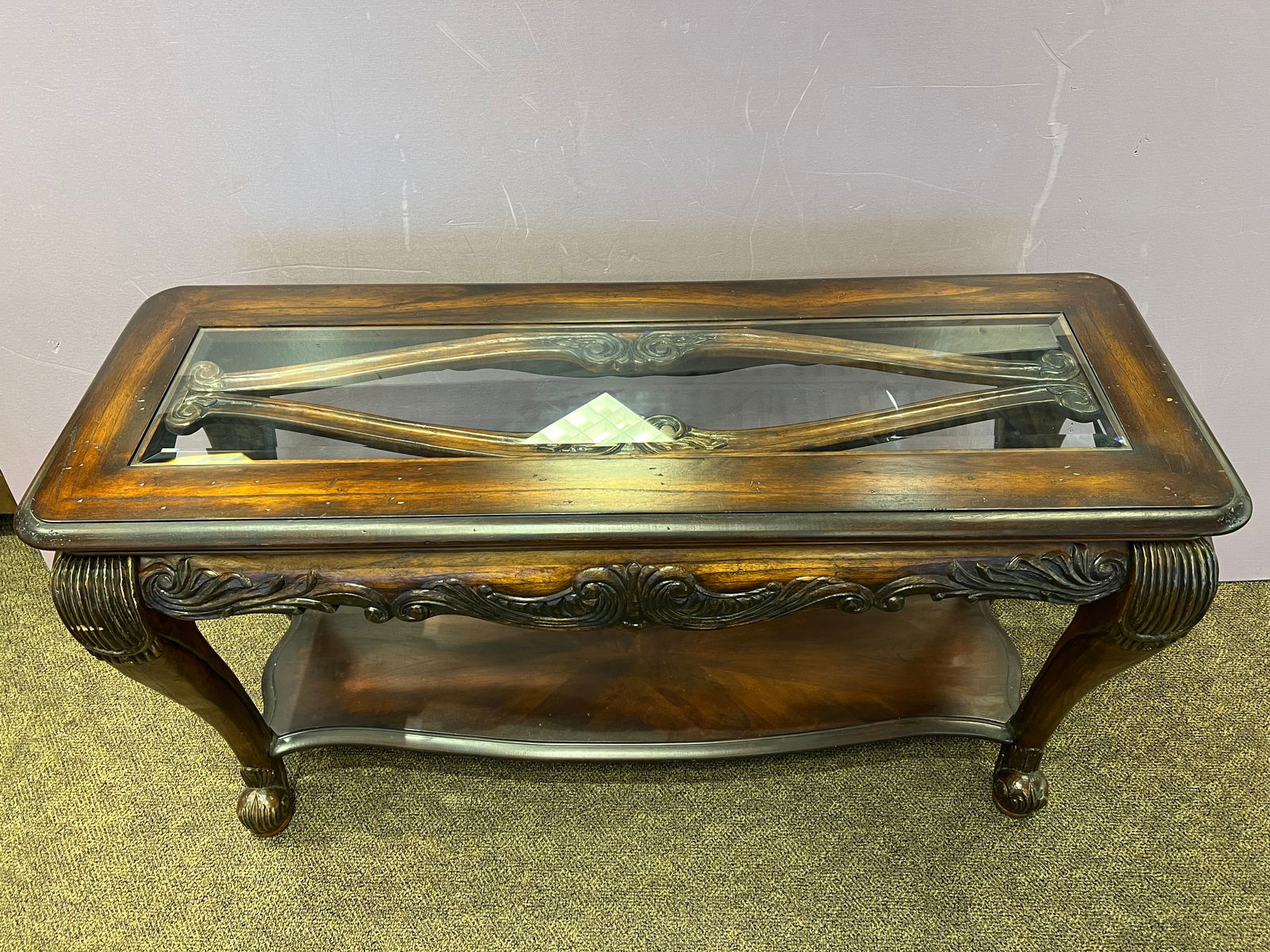 Mahogany Sofa Table - 3
