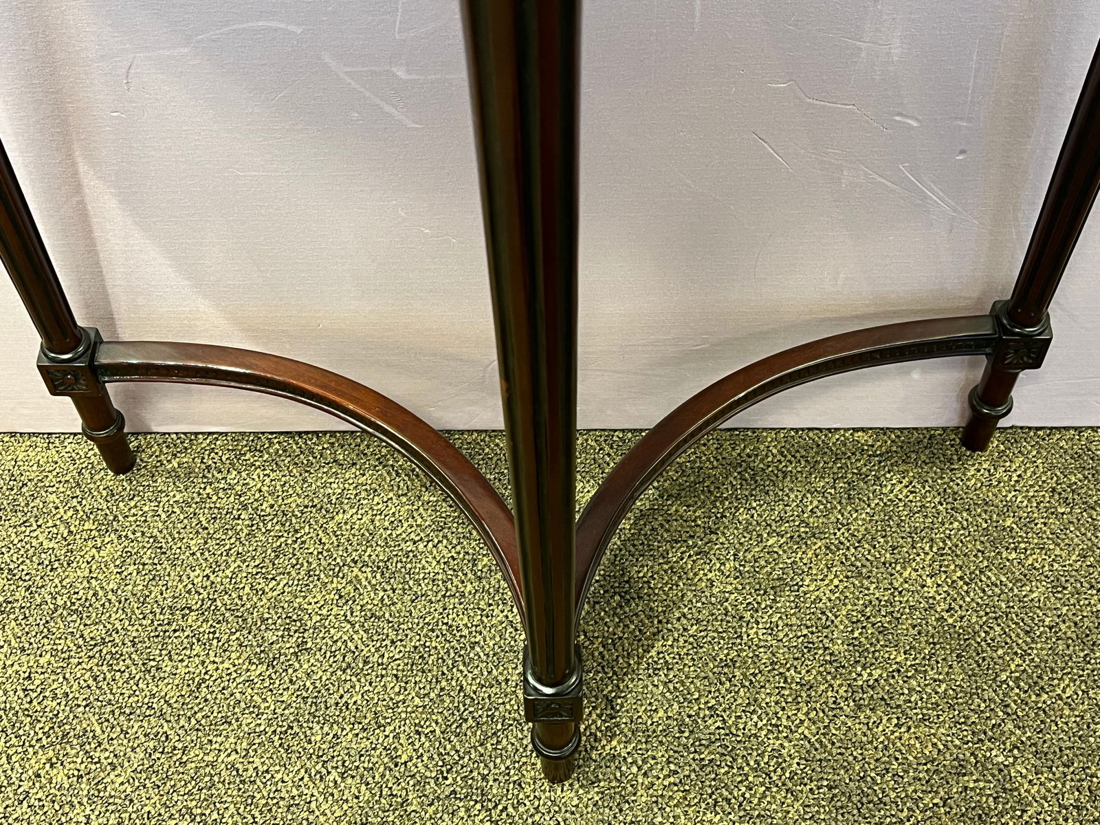 Mahogany Demilune Table - 5