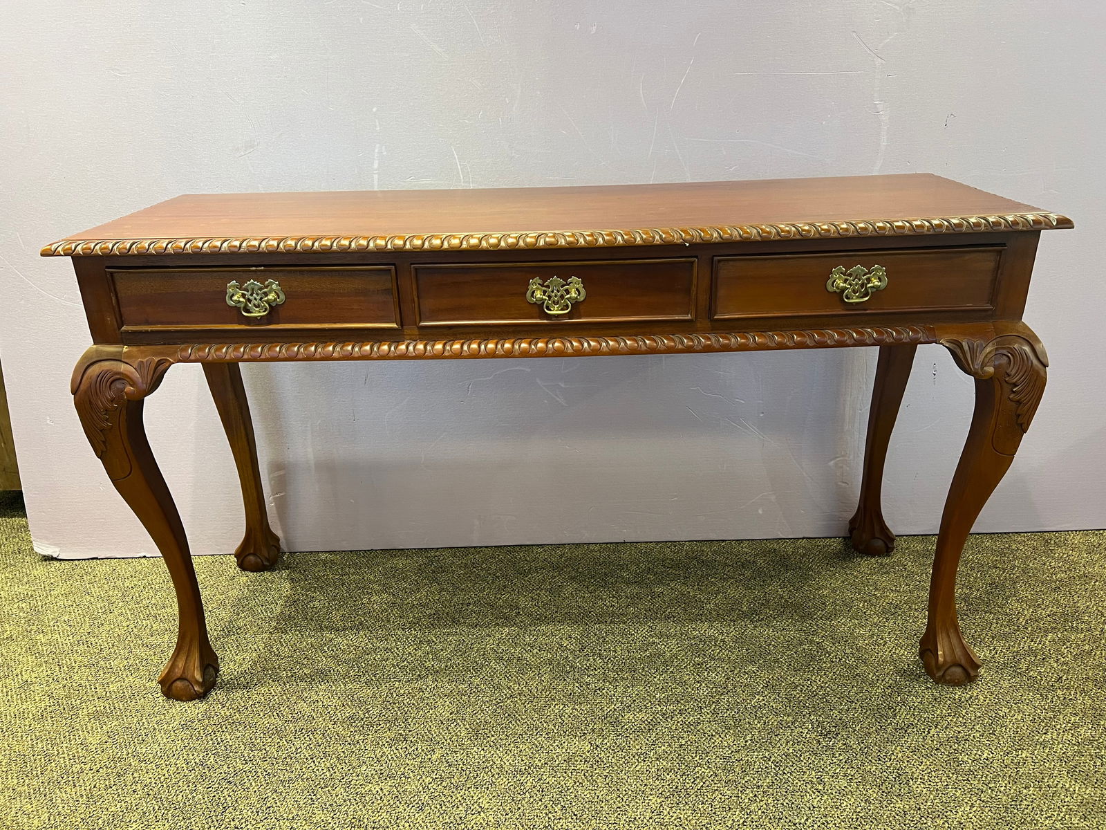 Mahogany Chippendale Style Sofa Table (1 of 6)