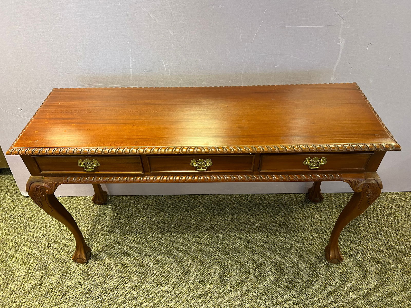 Mahogany Chippendale Style Sofa Table - 3