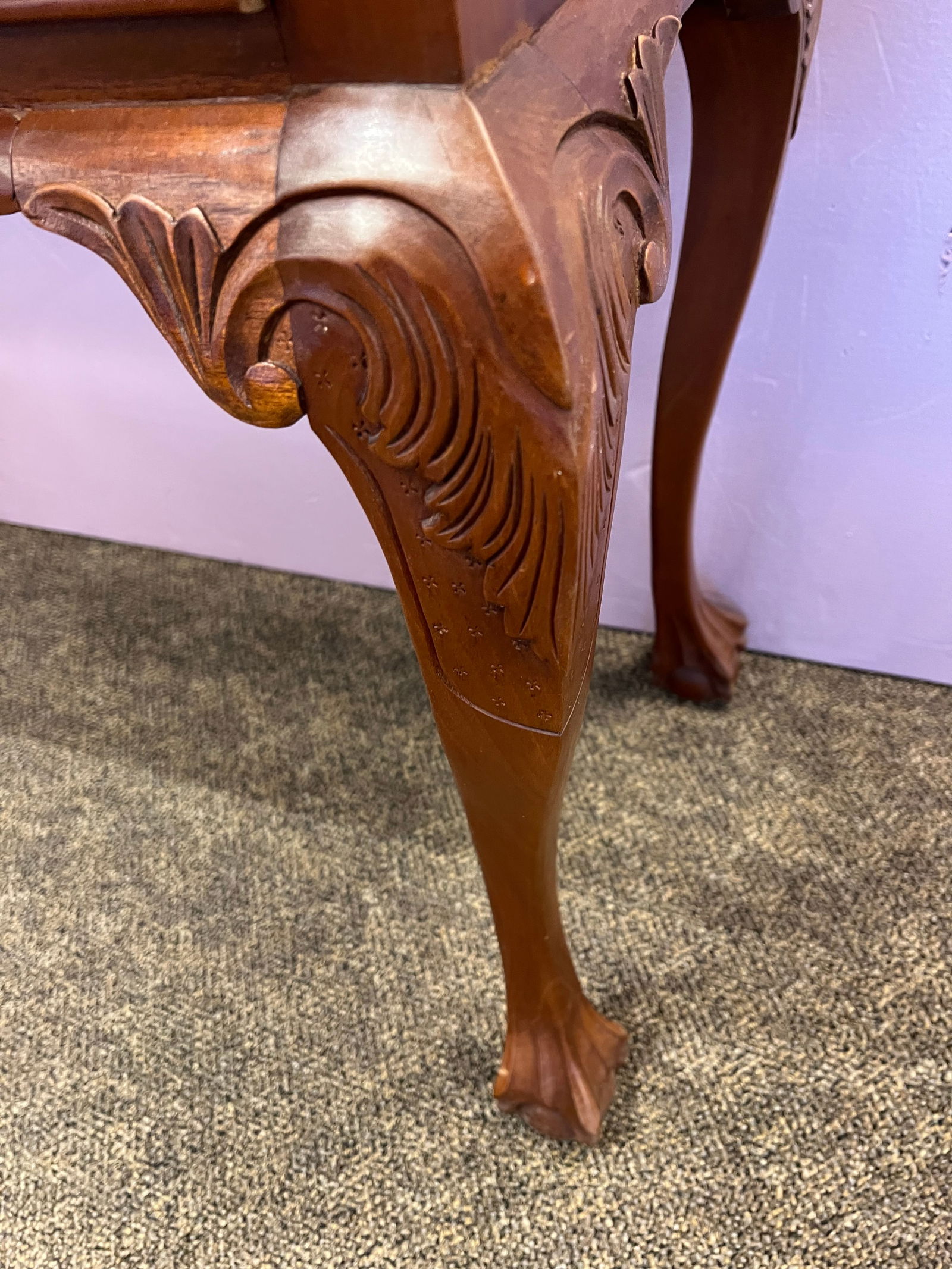 Mahogany Chippendale Style Sofa Table - 6