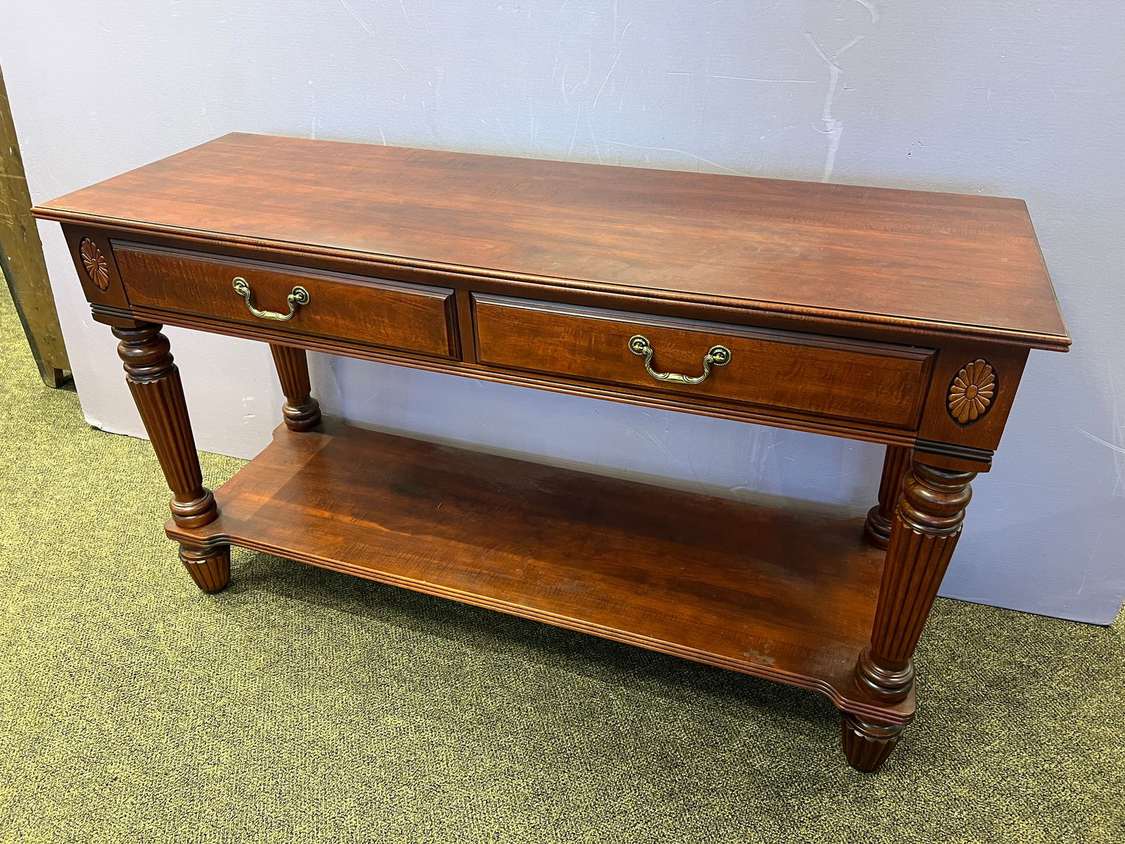 Durham Cherry Console Table - 2