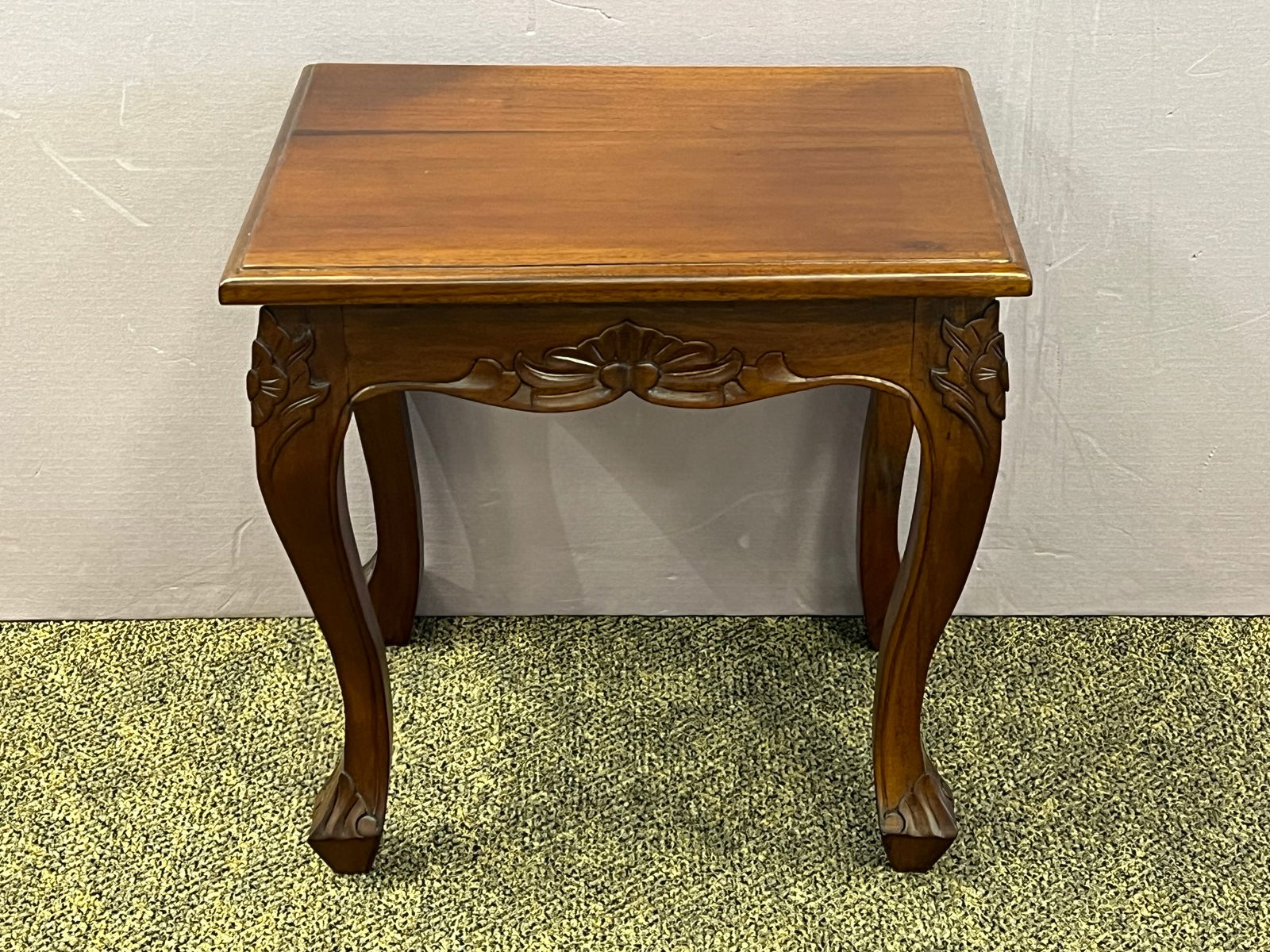 Mahogany Footstool: Mahogany Footstool. Chippendale legs