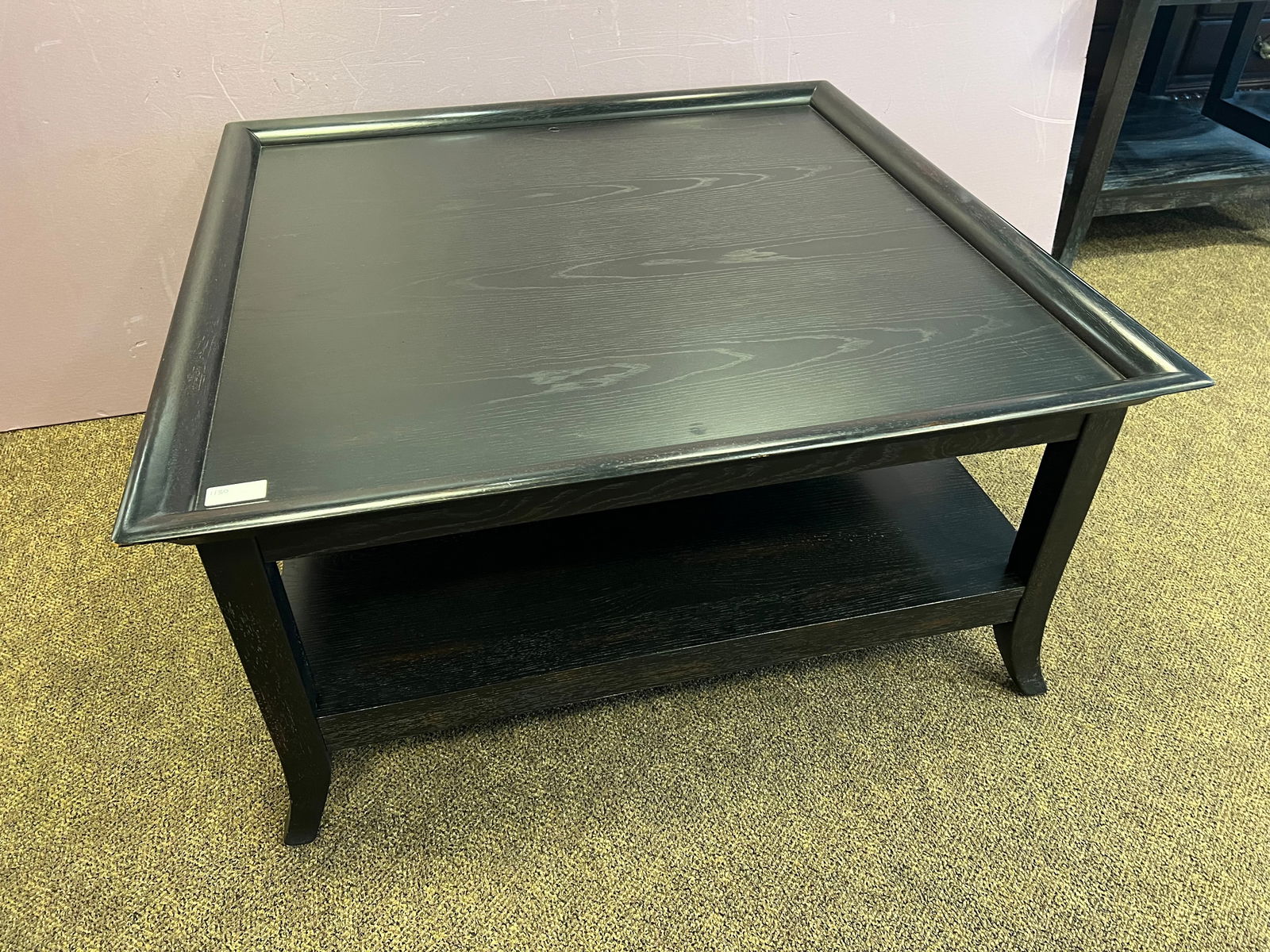 Modern Black Large Coffee Table - 2