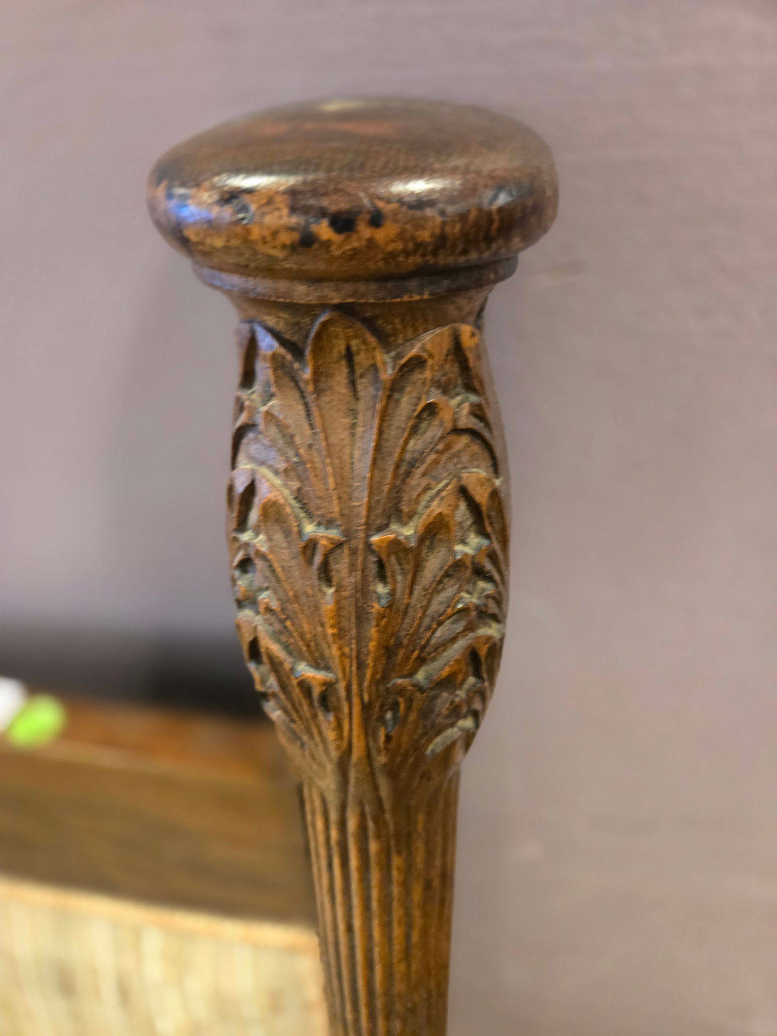 Oak Upholstered Settee - 3