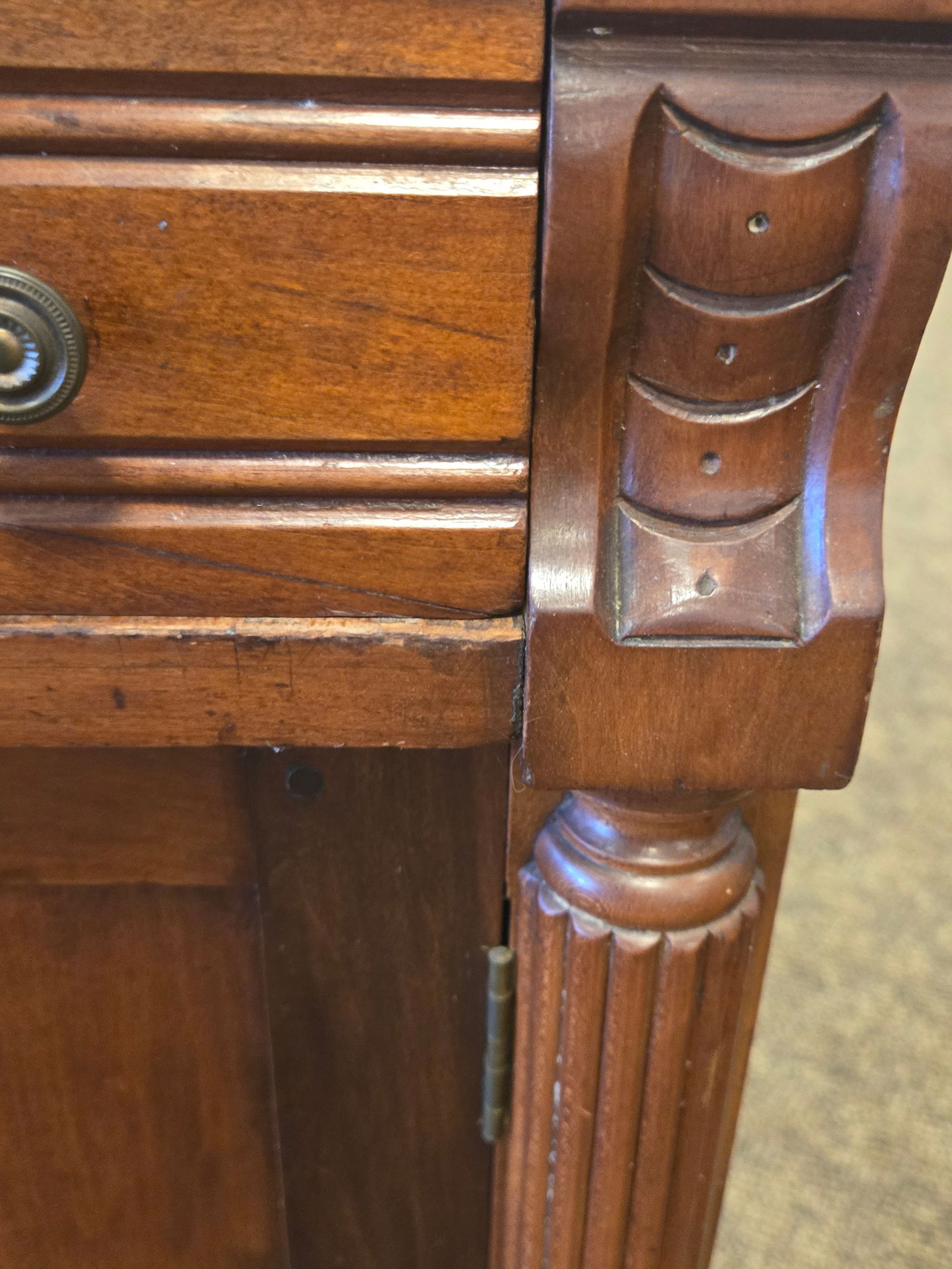 Burl Walnut cabinet - 5