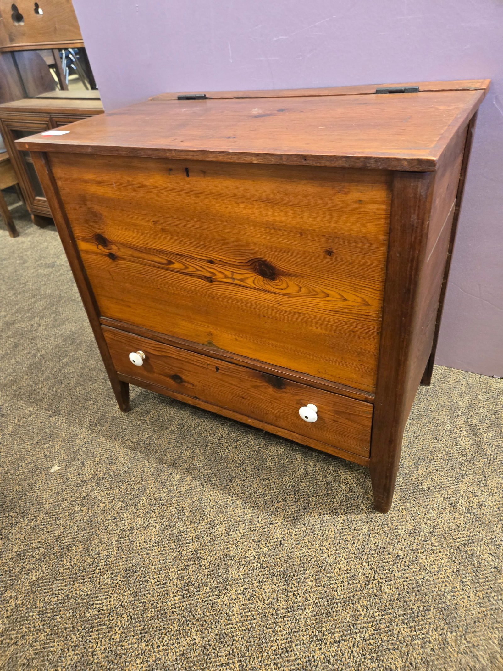 Early Pine/Poplar Blanket Chest (1 of 10)
