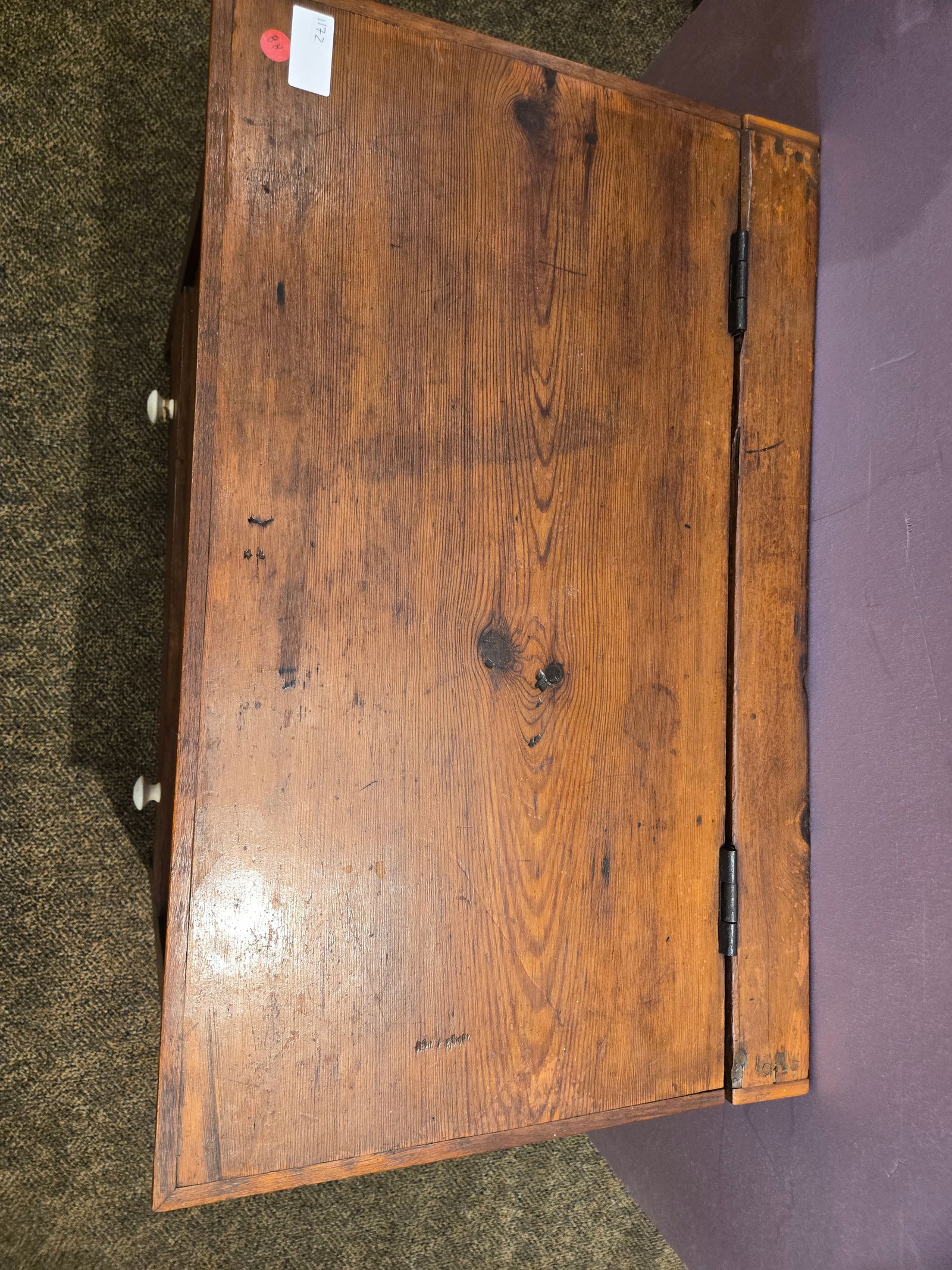 Early Pine/Poplar Blanket Chest - 2