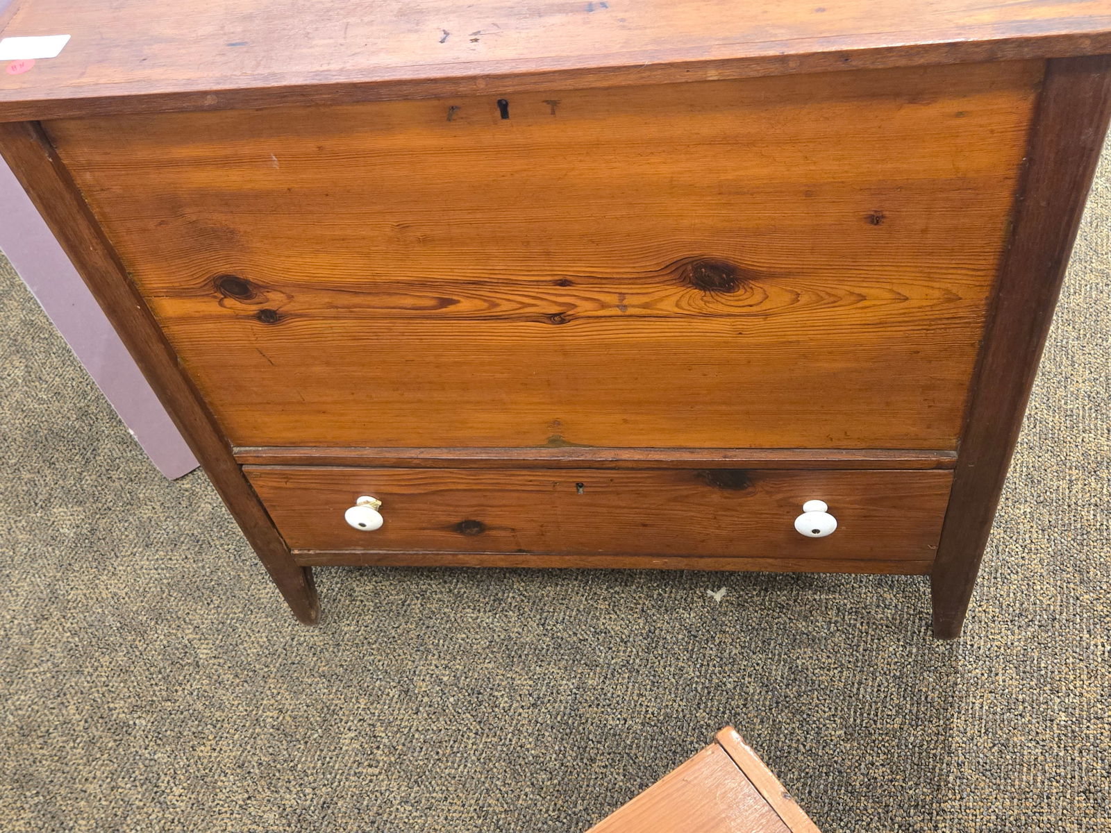 Early Pine/Poplar Blanket Chest - 9
