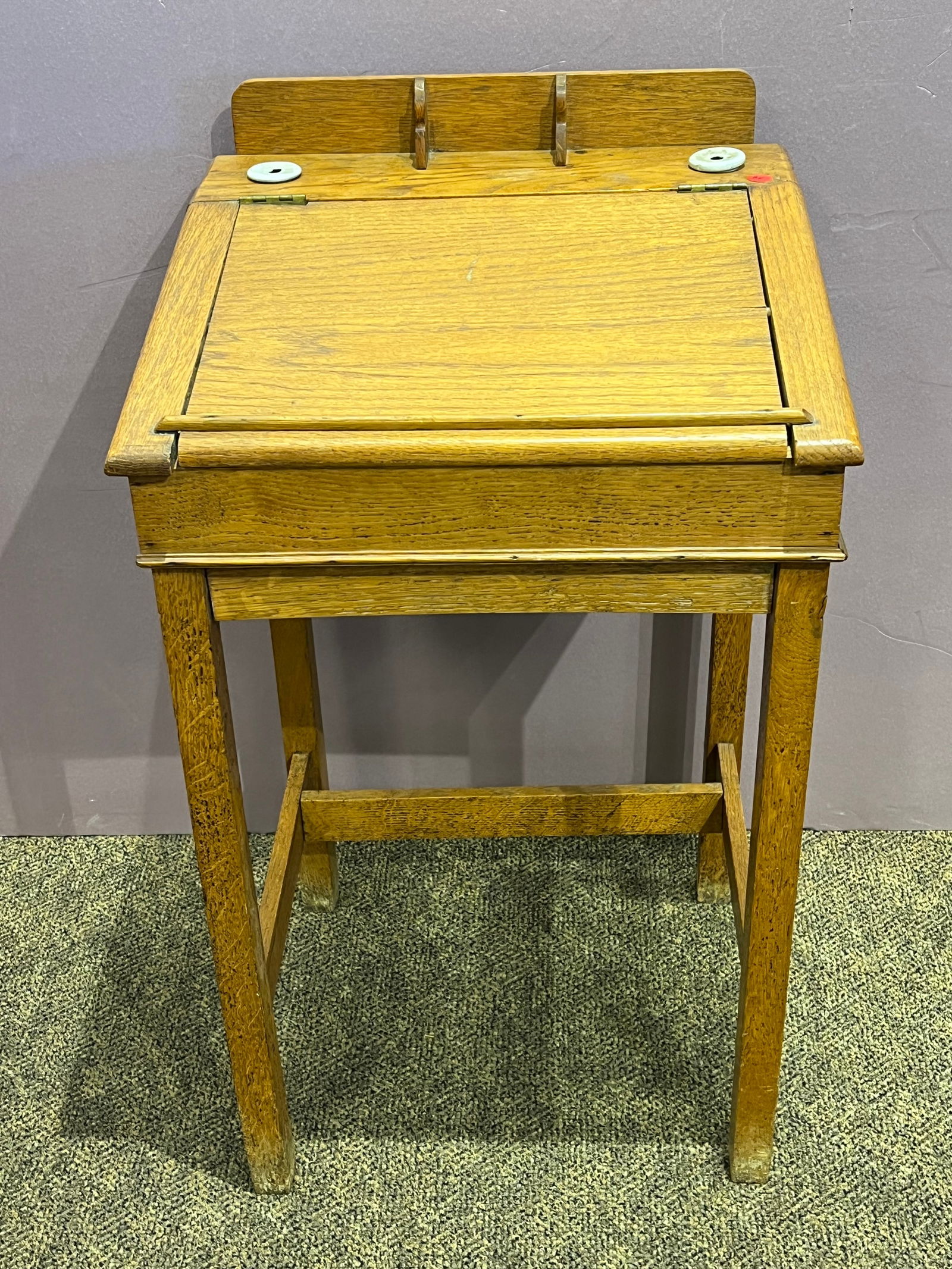 Early Primitive School Desk: Early Primitive School Desk
