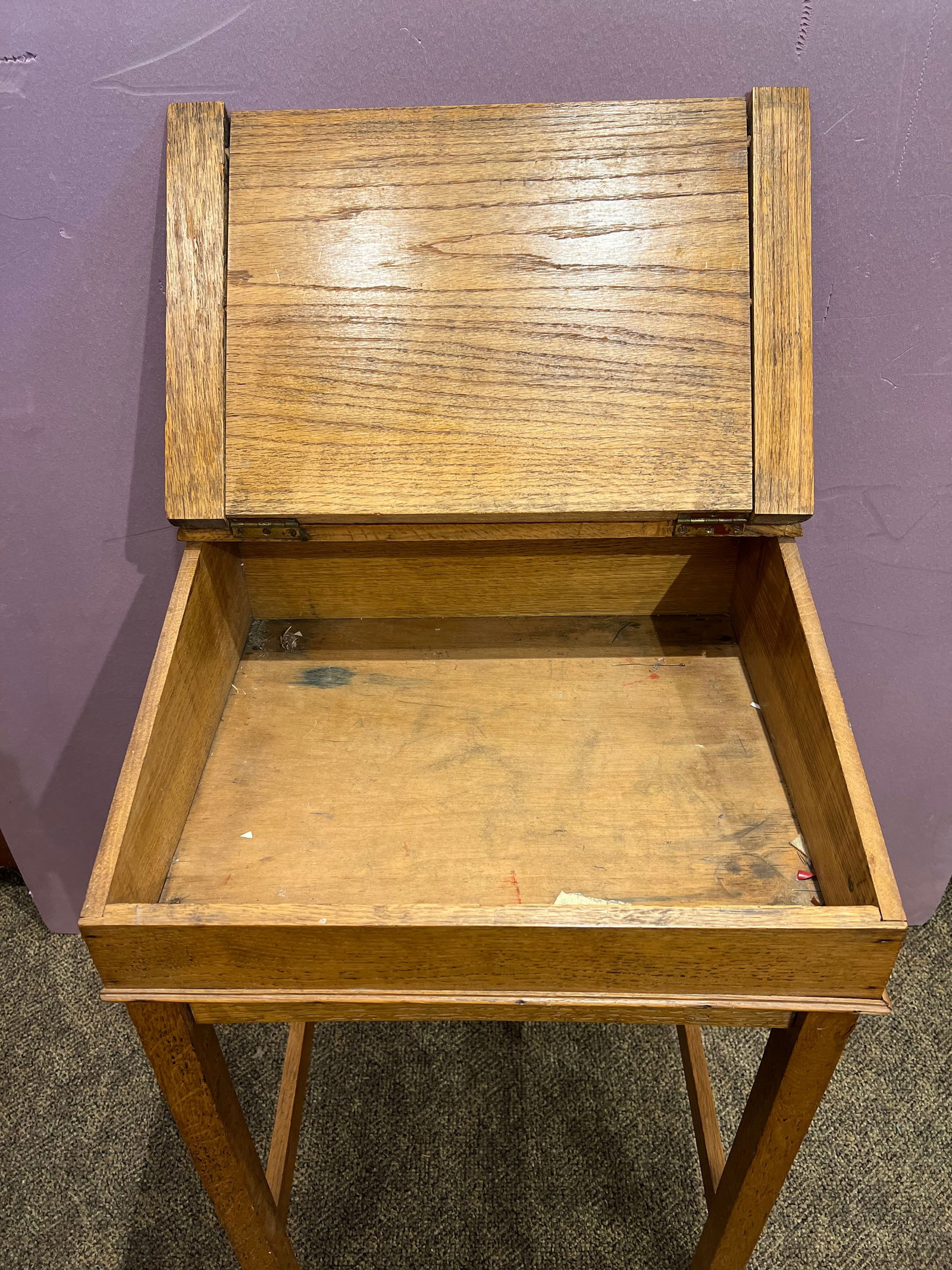 Early Primitive School Desk - 5