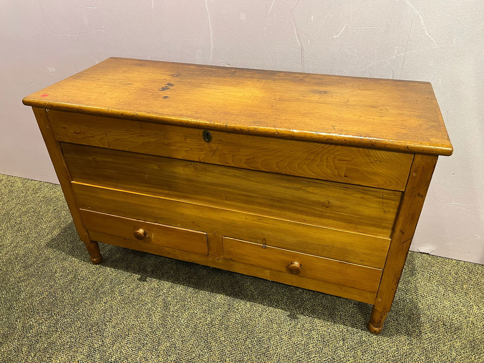 Early Pine Storage Chest - 2