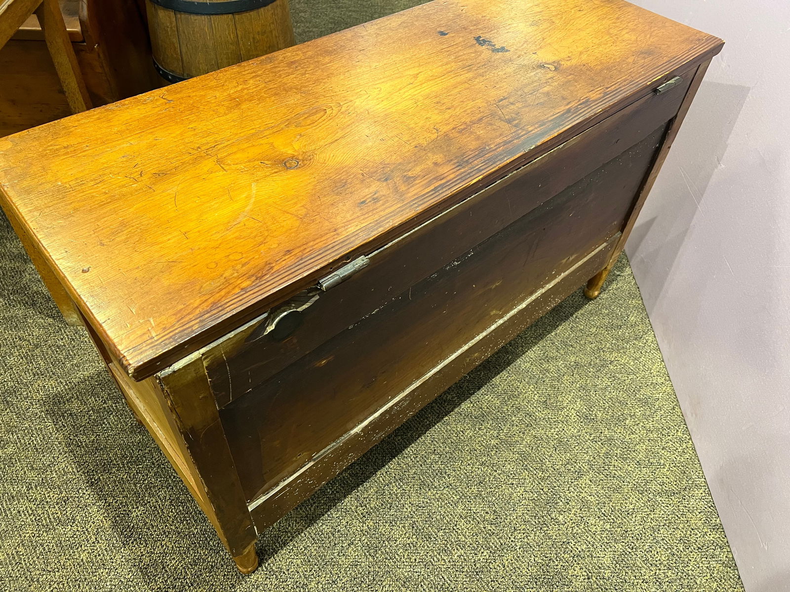 Early Pine Storage Chest - 7