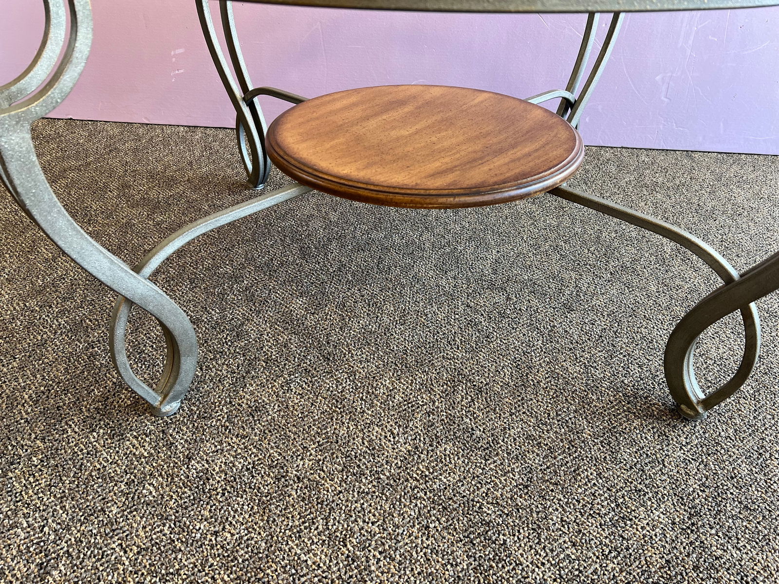 Large Glass Top Table - 4