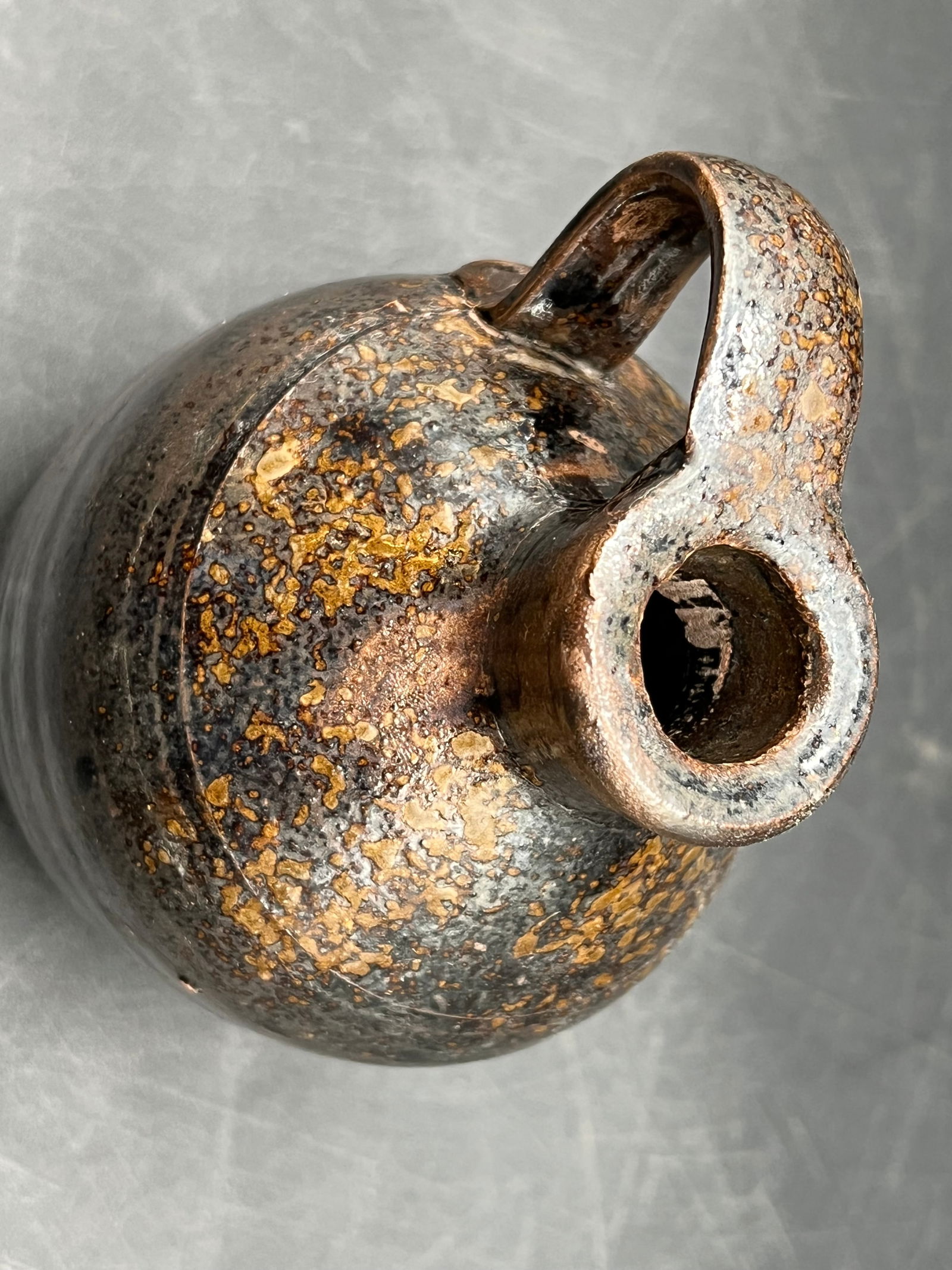 Small Brown Stoneware Jug - 2