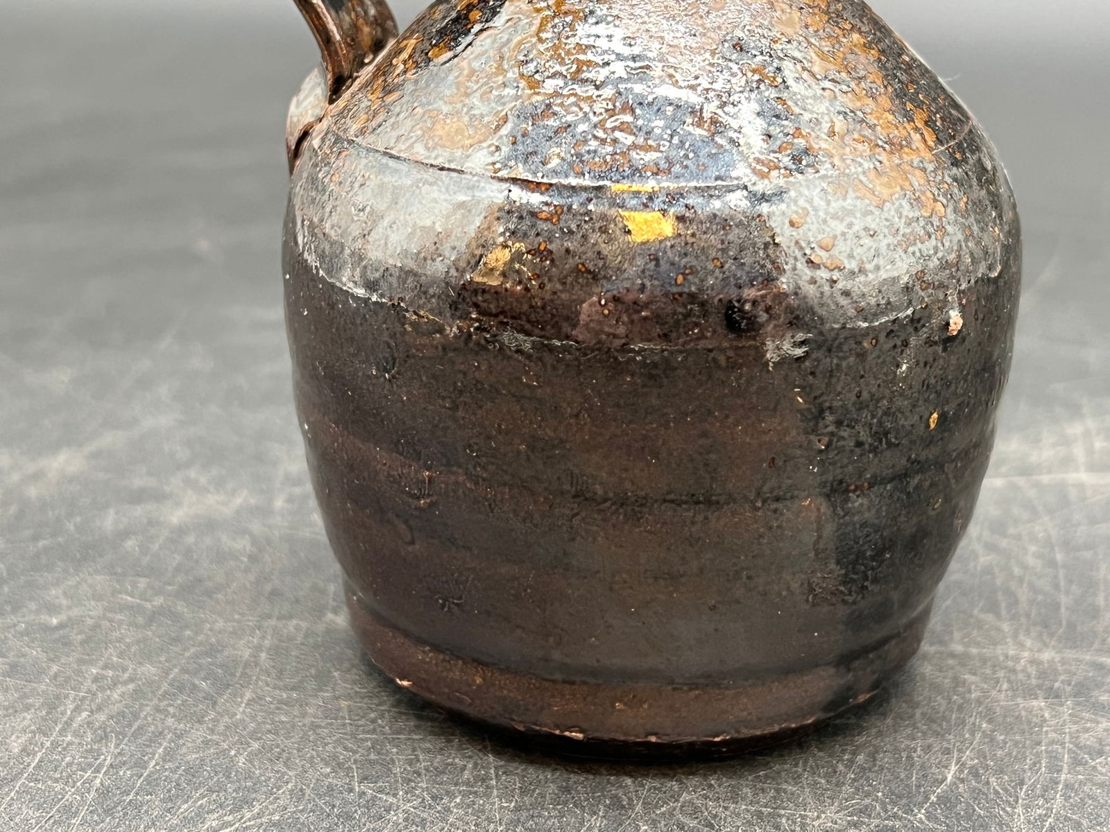 Small Brown Stoneware Jug - 3