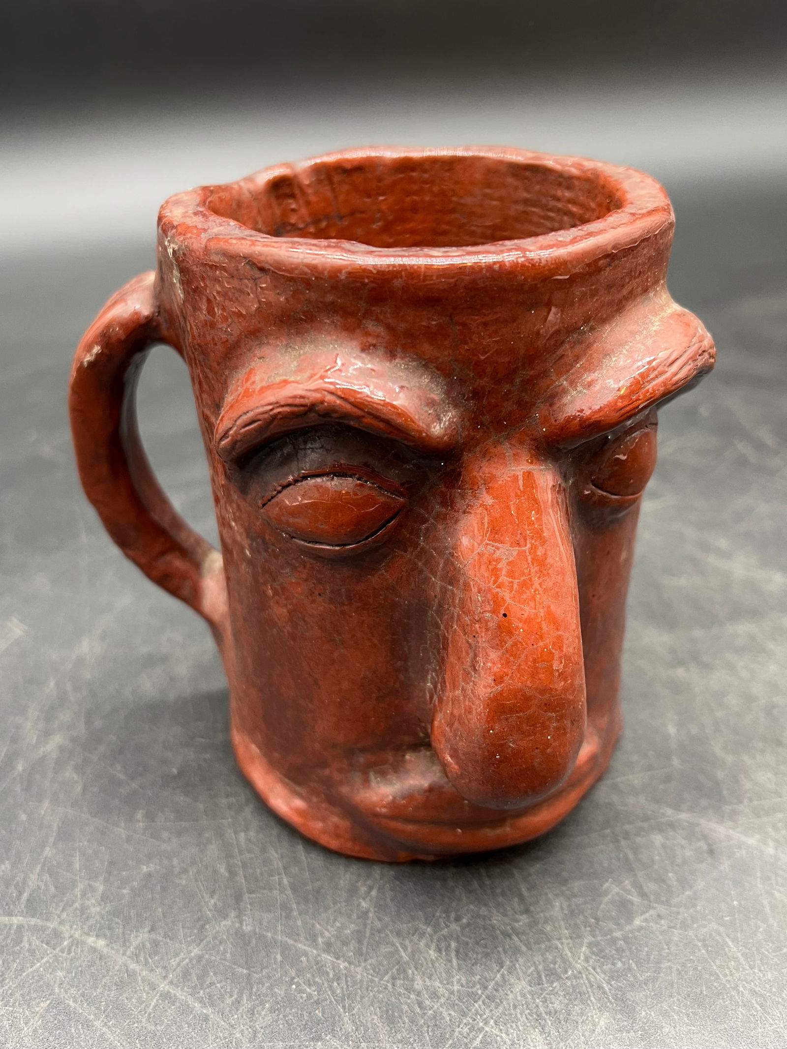 Signed Copeland Pottery Face Mug - 2