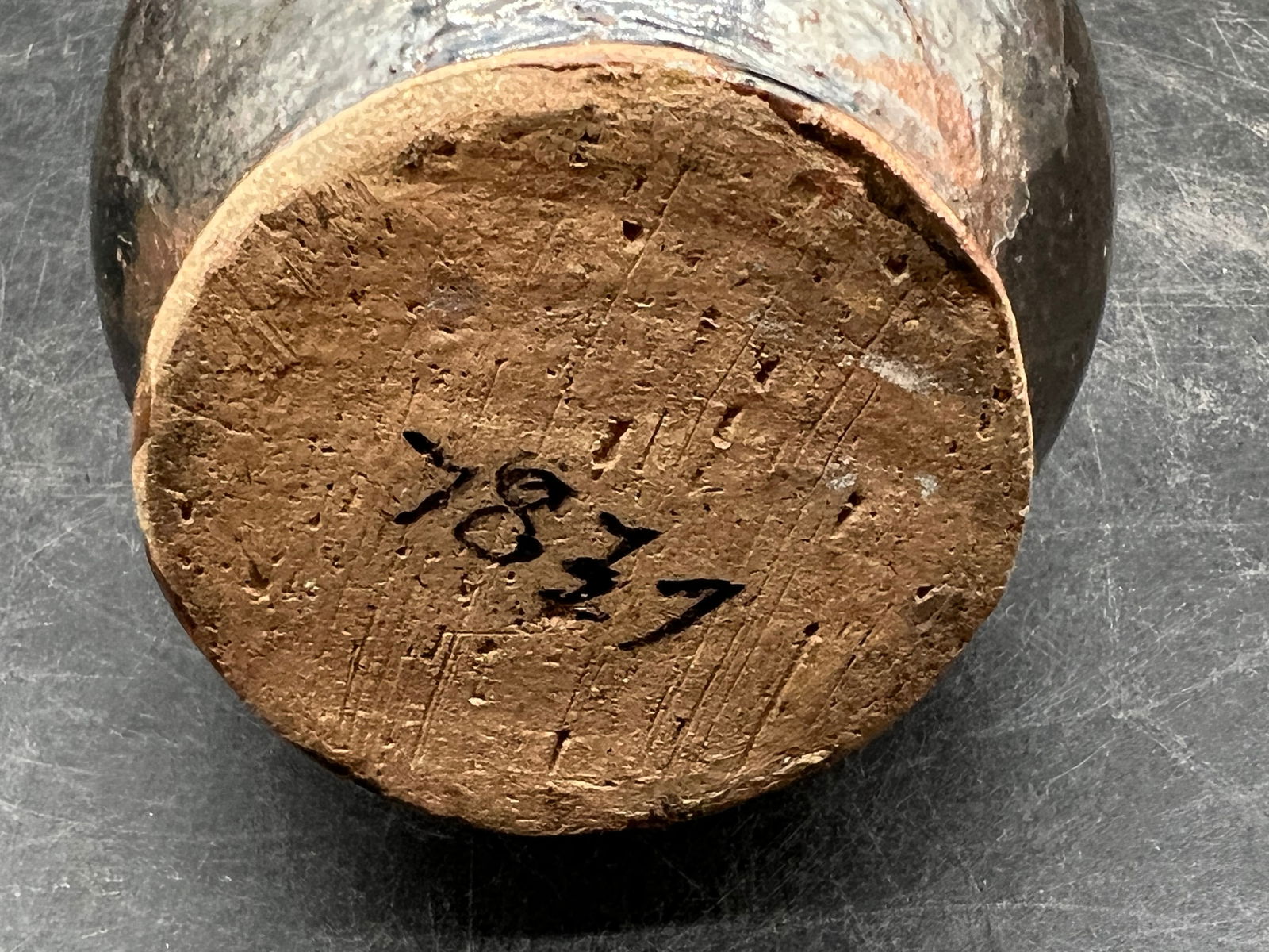 Brown Stoneware Pitcher - 4