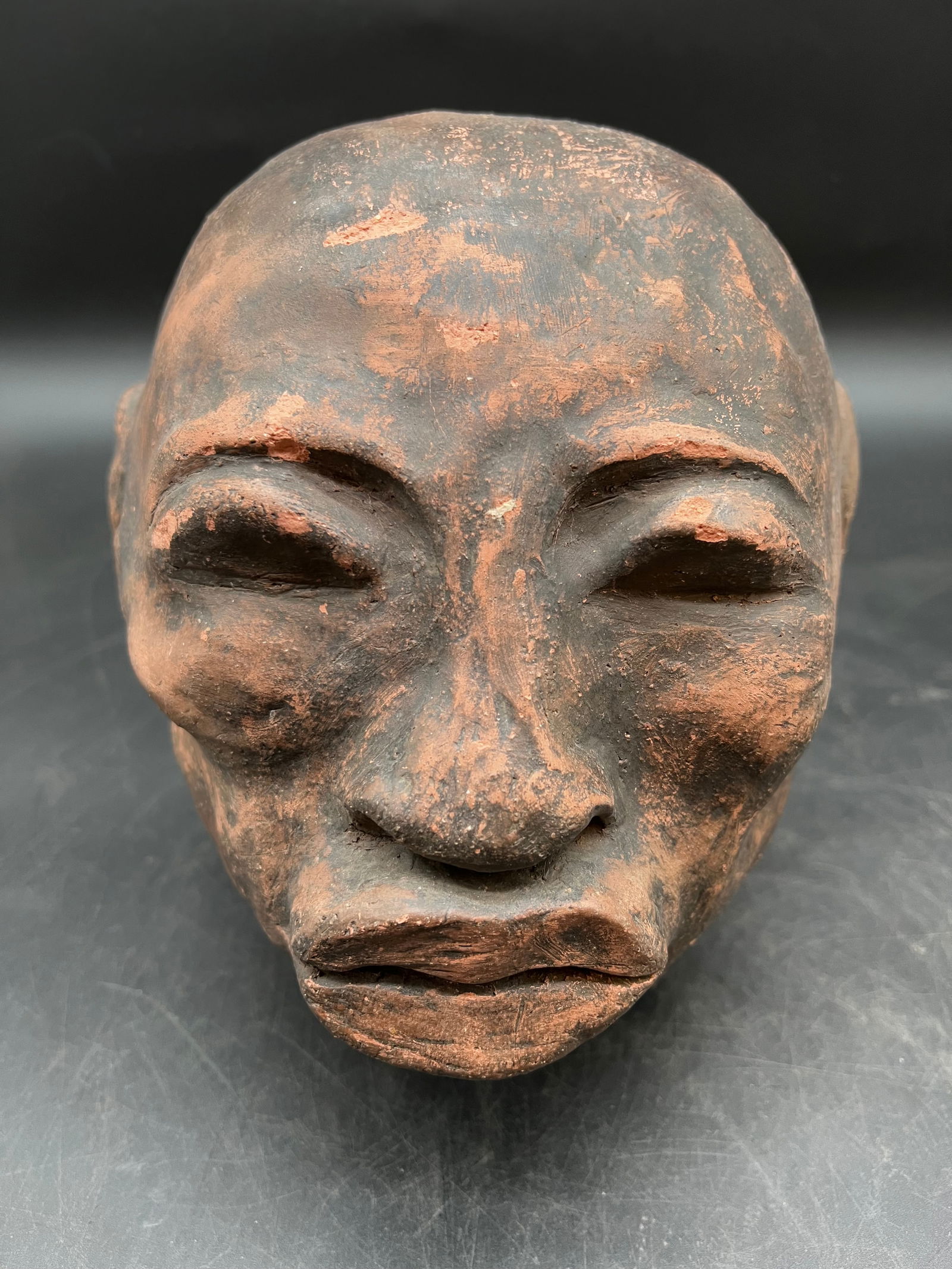 Terracotta Pottery Commemorative Head: Terracotta Pottery Commemorative Head