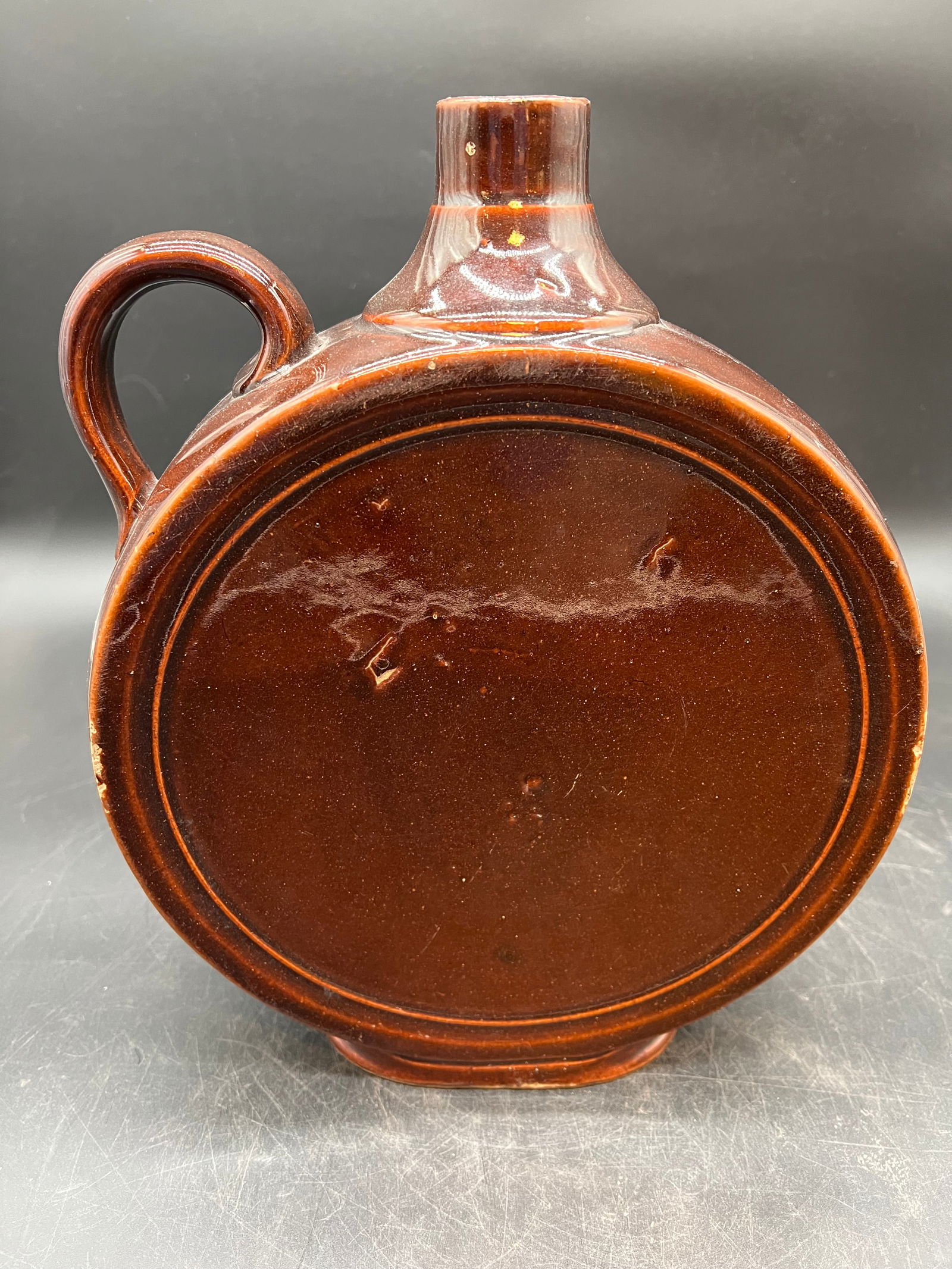 Stoneware Canteen Whiskey Jug (1 of 9)