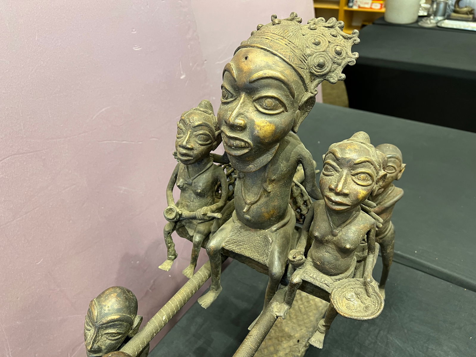 African Bronze Statue - 2