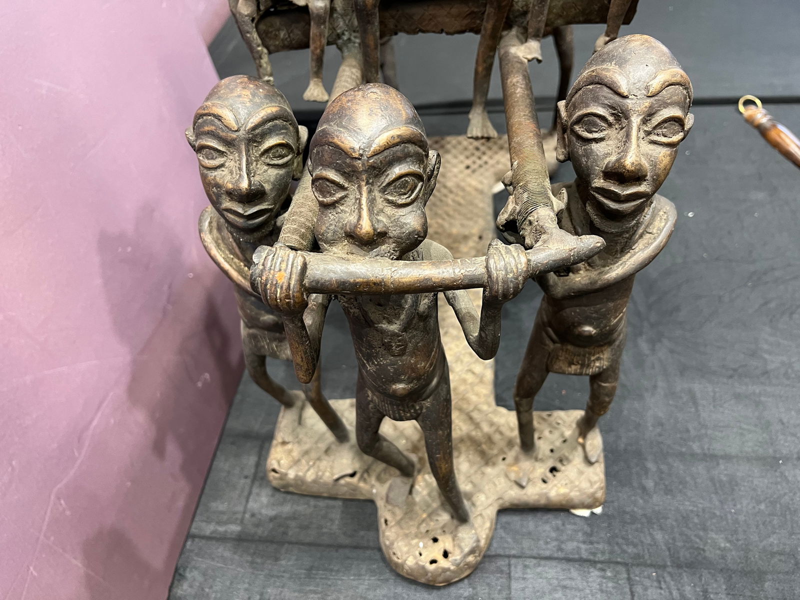 African Bronze Statue - 3