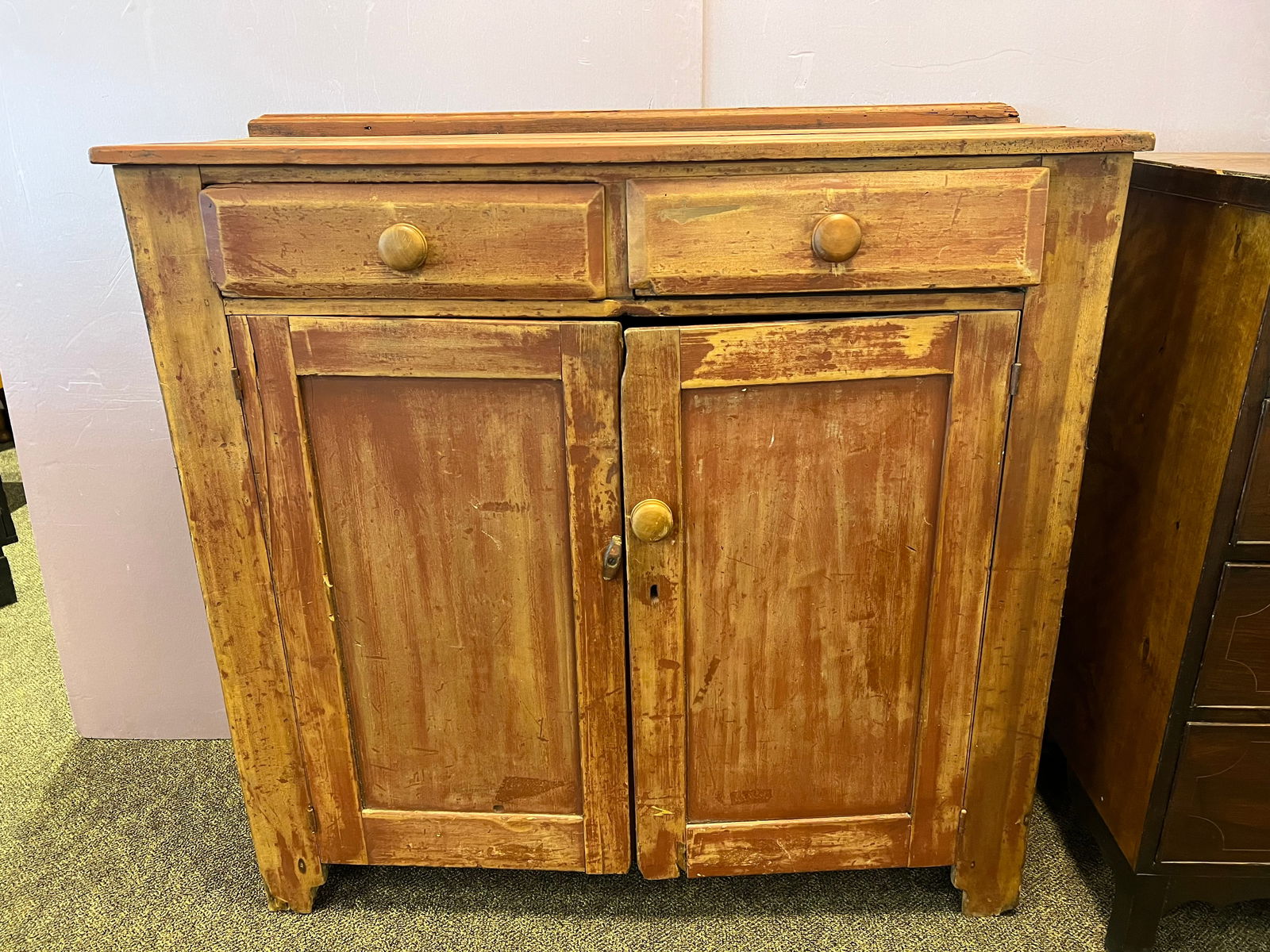 Early Jelly Cupboard: Early Jelly Cupboard. 2 drawers and 2 doors.