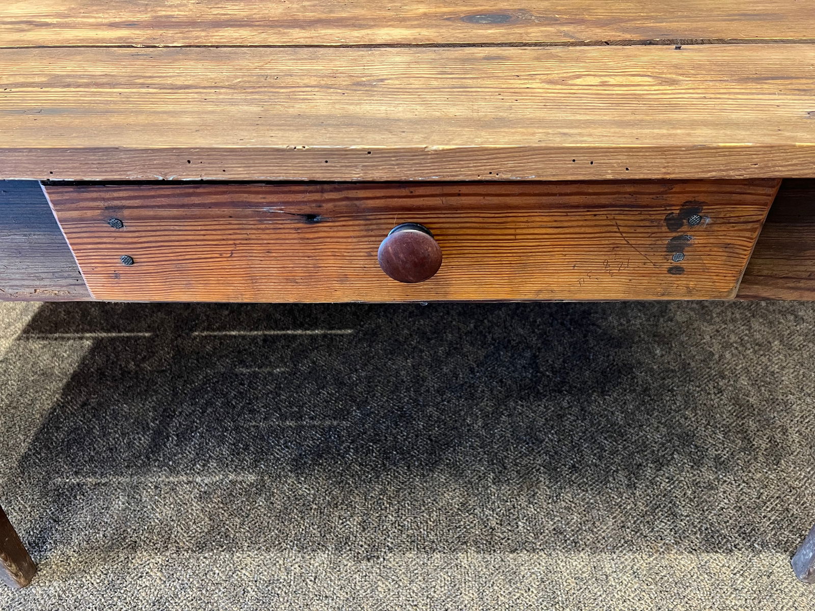 Primitive Farmhouse table - 4