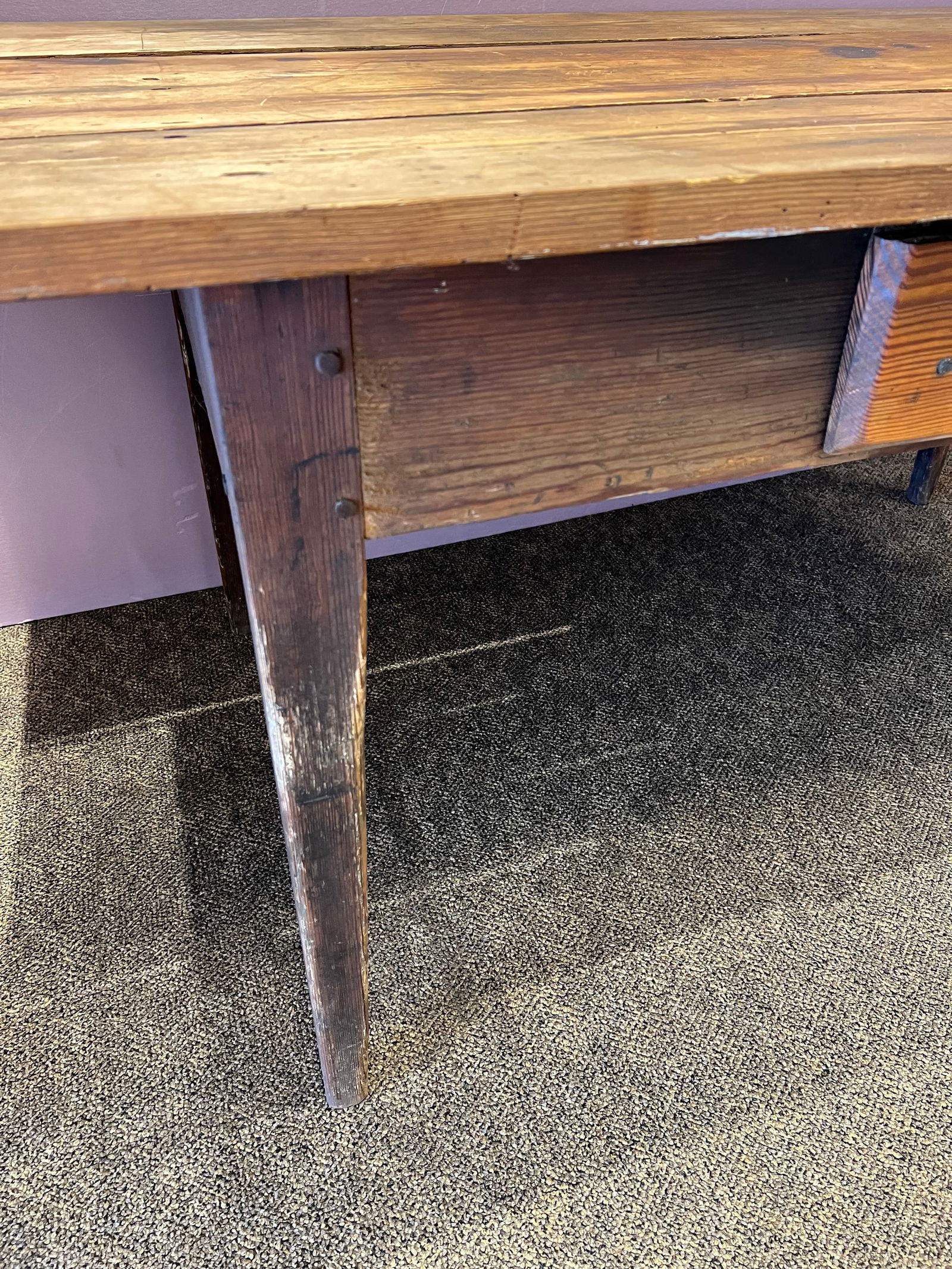 Primitive Farmhouse table - 6