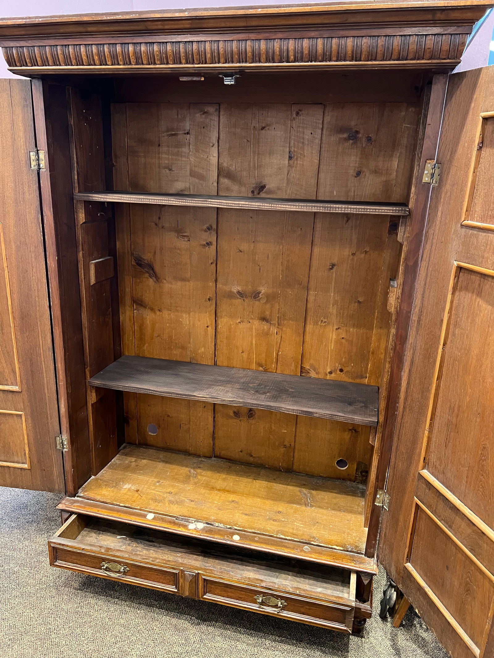 French Walnut Armoire - 6