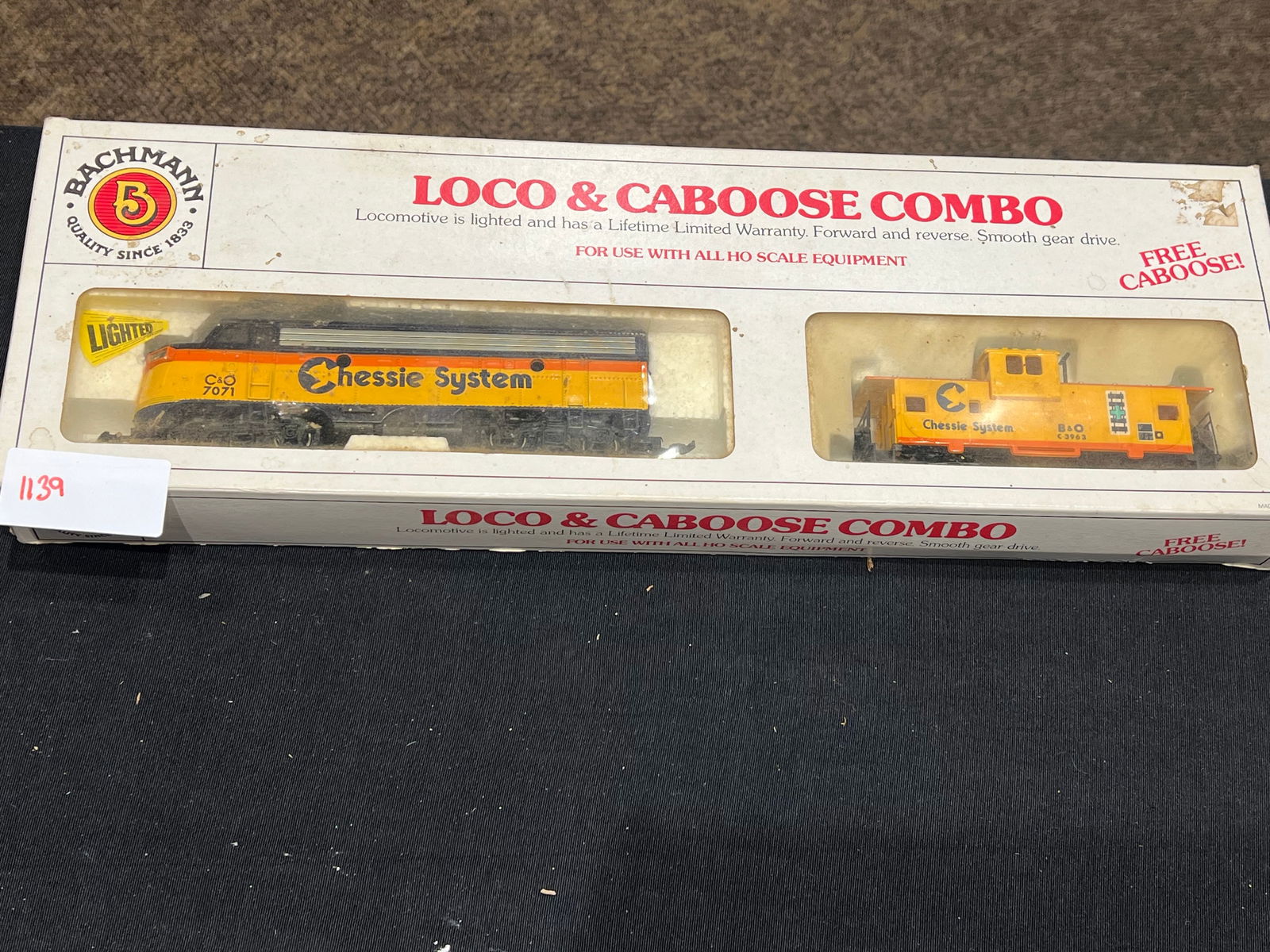Bachmann Locomotive and Caboose Combo: Bachmann Locomotive and Caboose Combo. In original box. HO Scale
