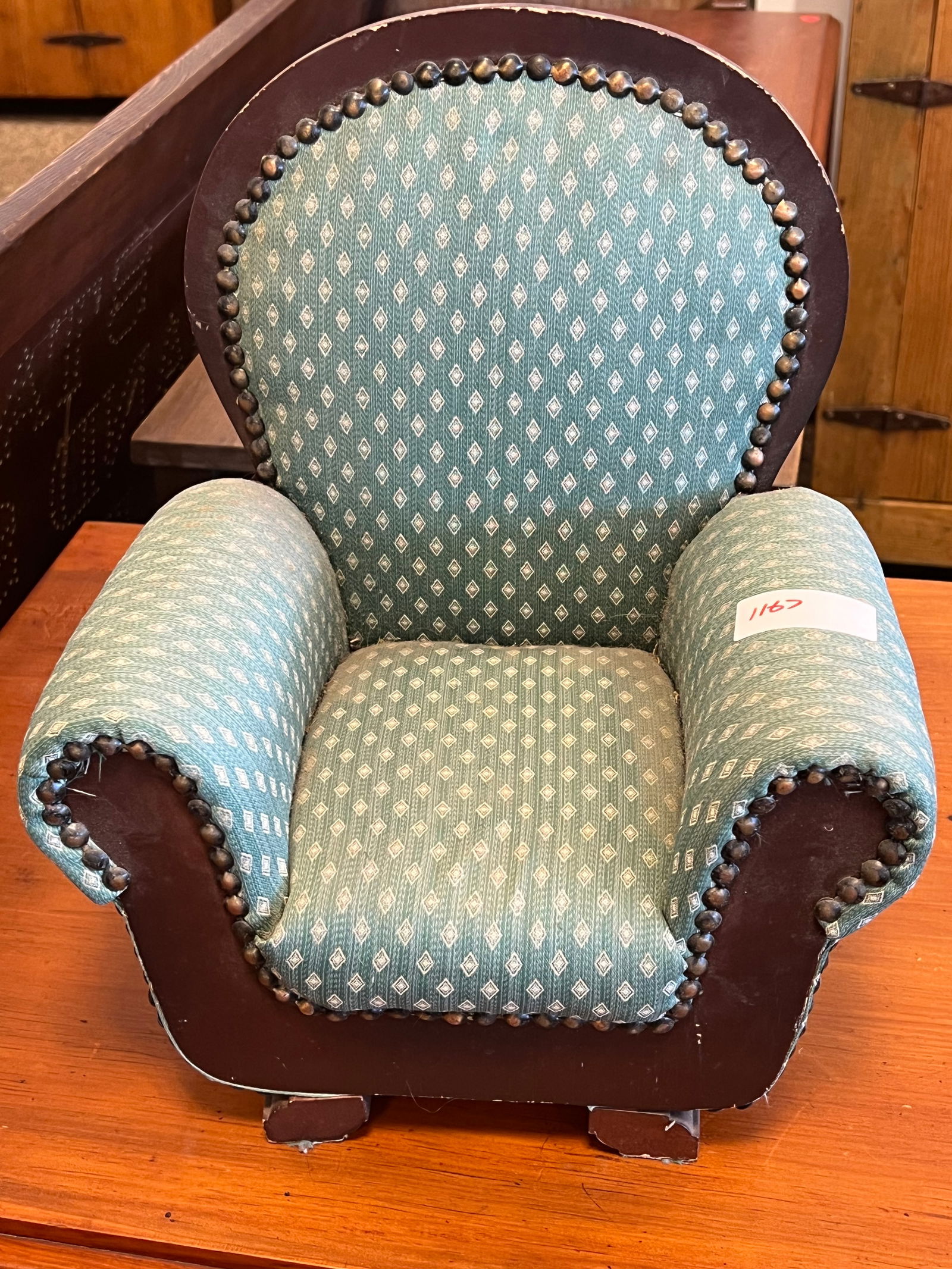 Miniature Doll Chair: Miniature Doll Chair. Empire style