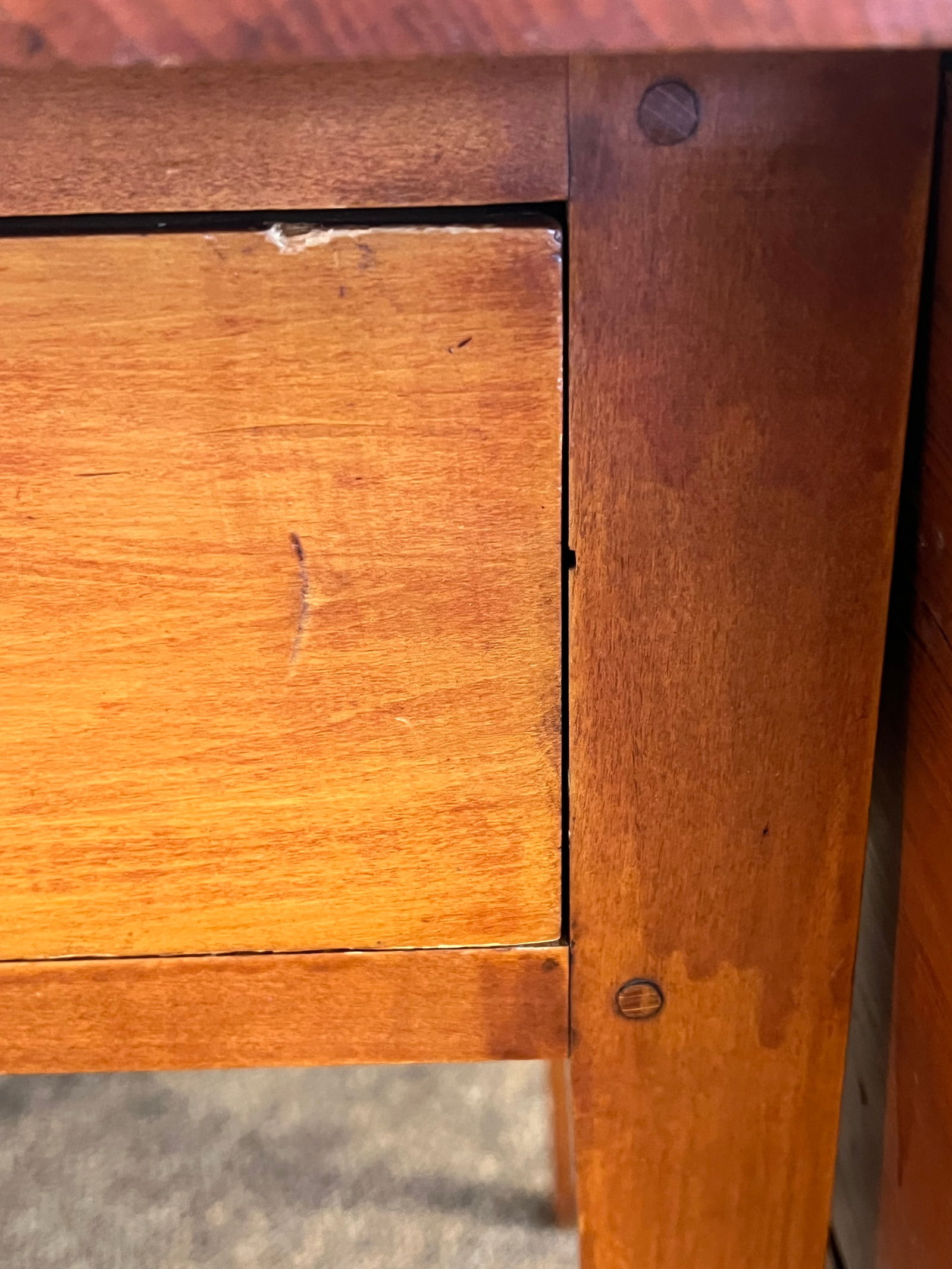 Cherry 1 Drawer Dropleaf Table - 3