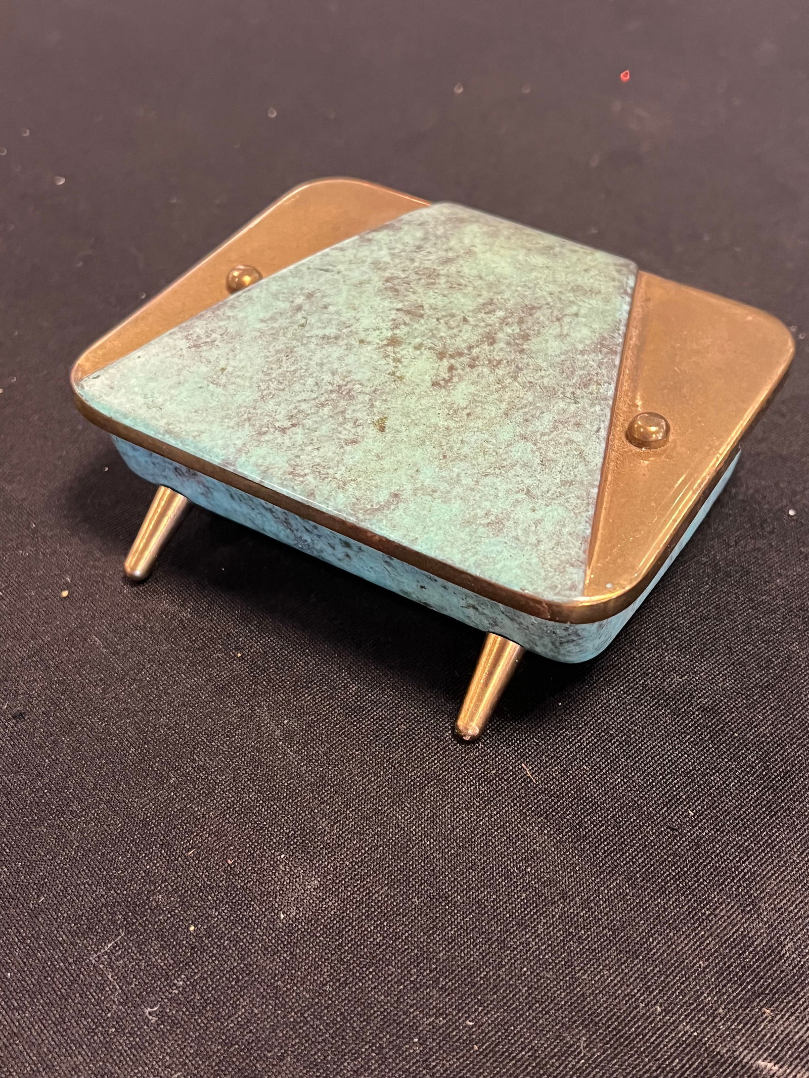 Metal Art Deco Cigarette Box (1 of 3)