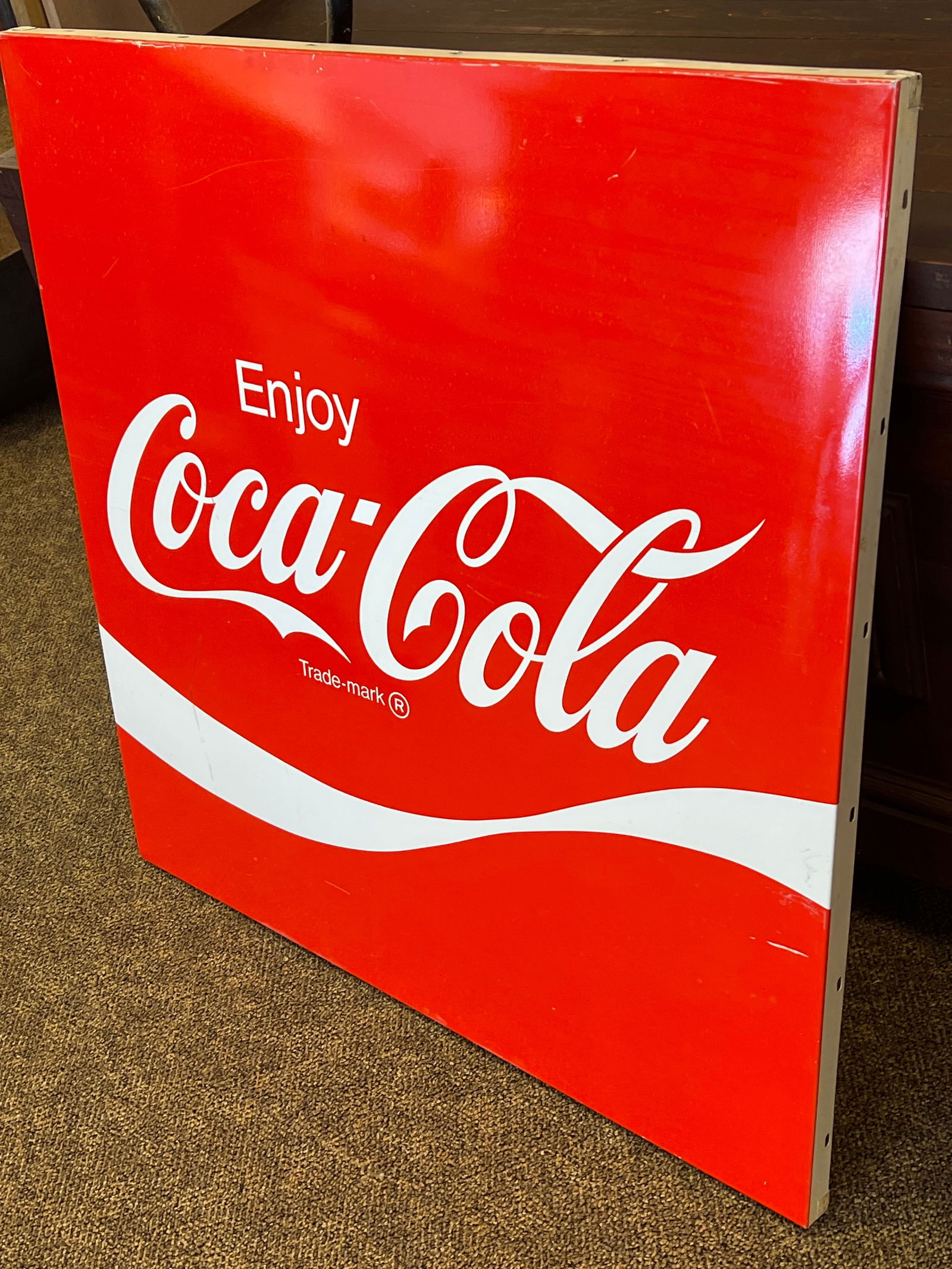 Metal Coca Cola Sign: Metal Coca Cola Sign