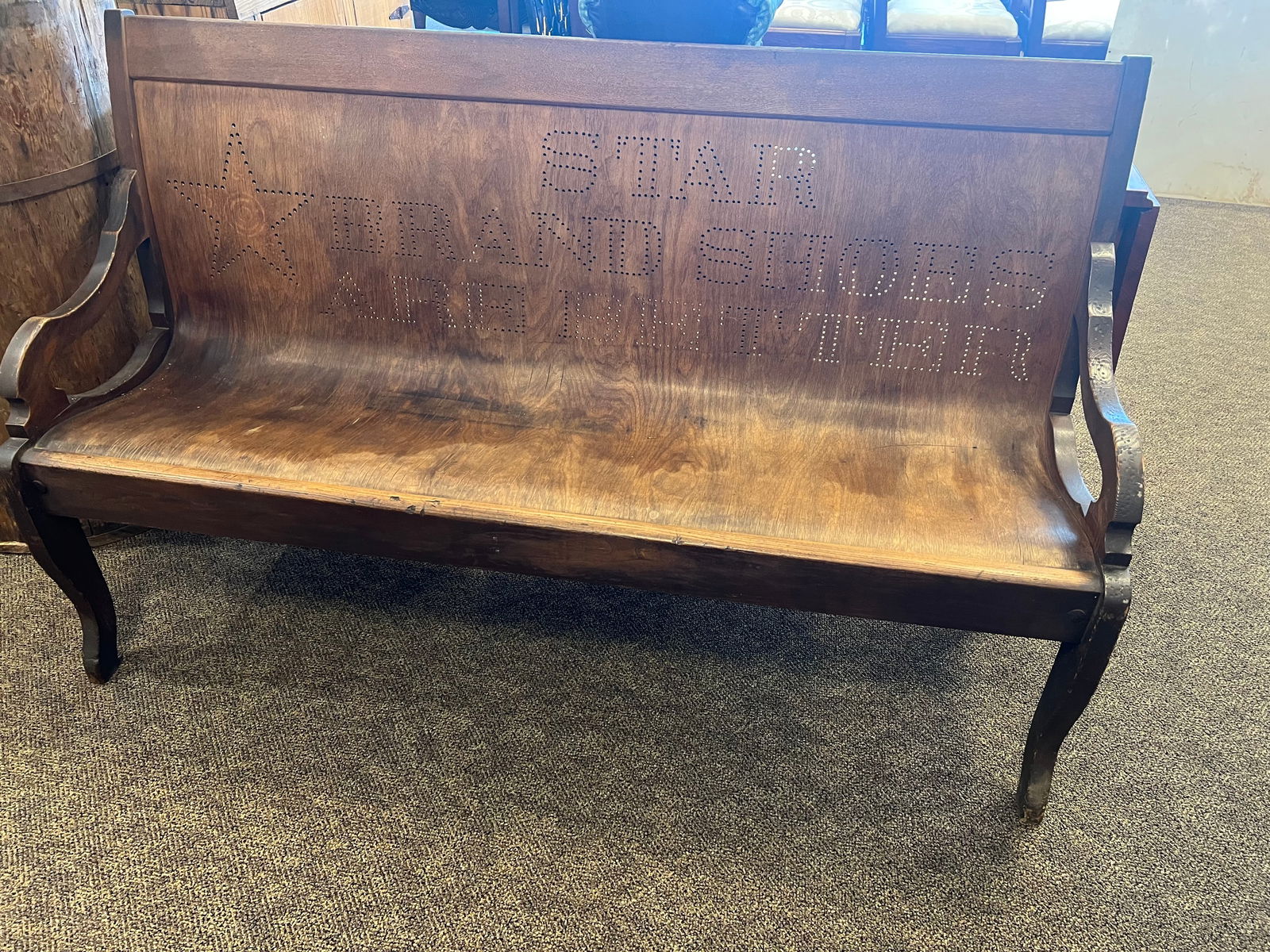 Star Brand Shoes Advertising Bench: Star Brand Shoes Advertising Bench