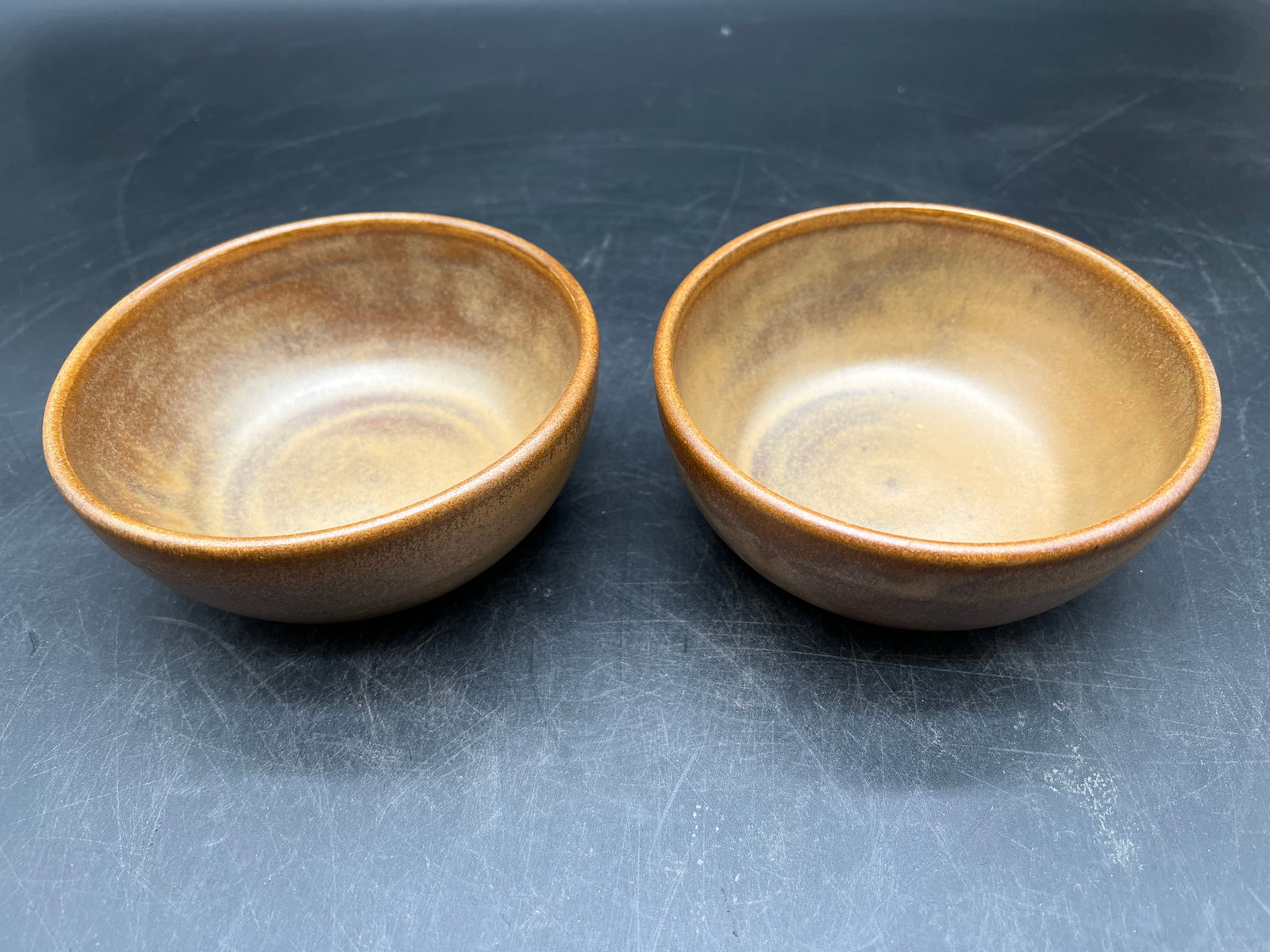 Pair of WJ Gordy "Mountain Gold" Cereal Bowls: Pair of WJ Gordy "Mountain Gold" Cereal Bowls