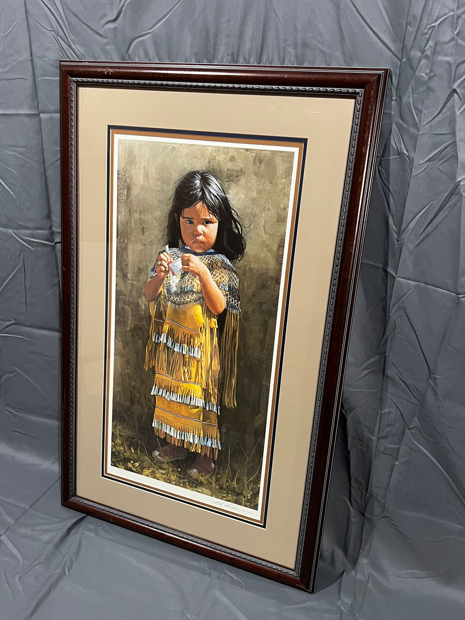 Signed Ray Swanson Print - "Little Apache" - 2