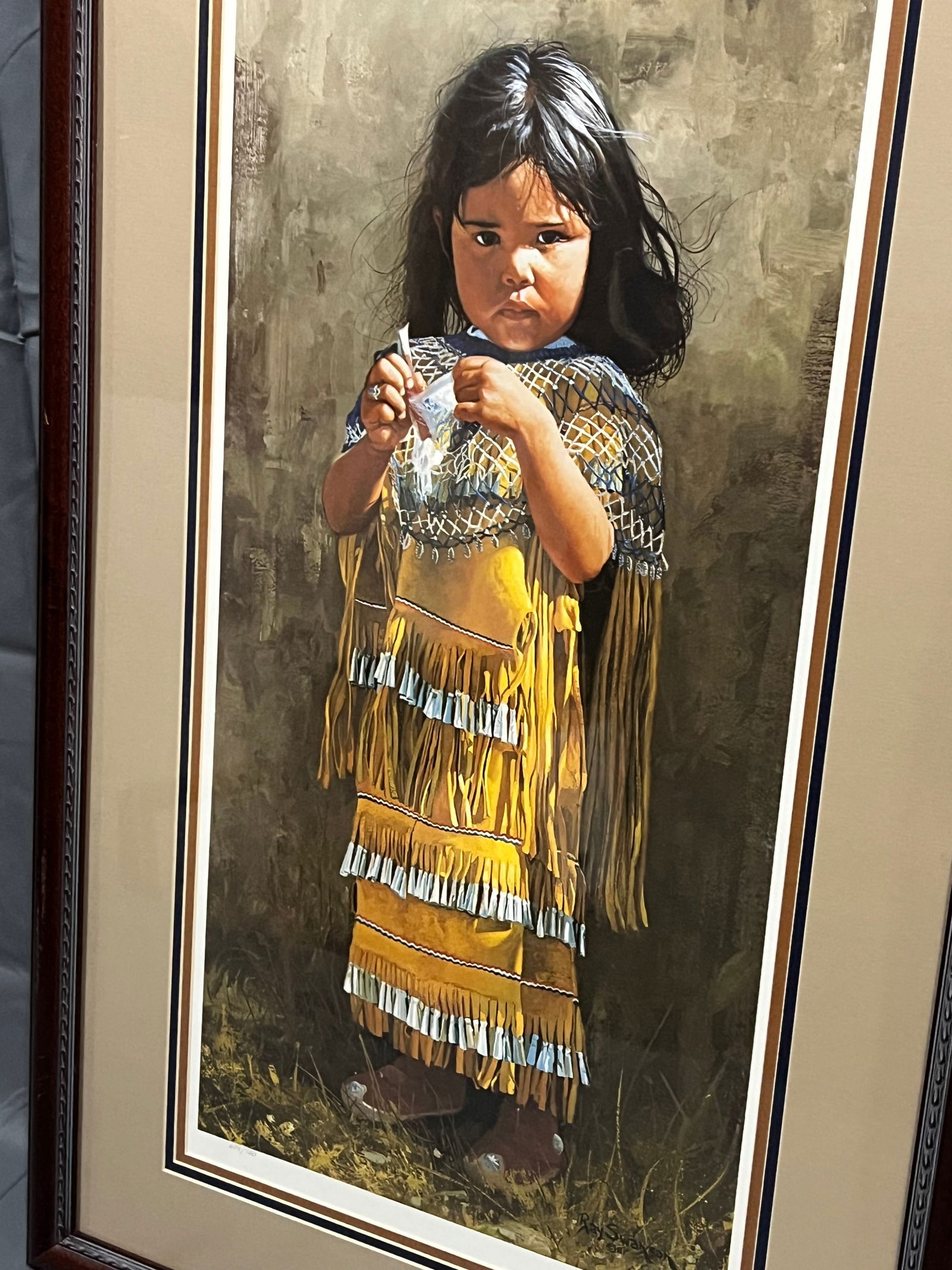 Signed Ray Swanson Print - "Little Apache" - 3