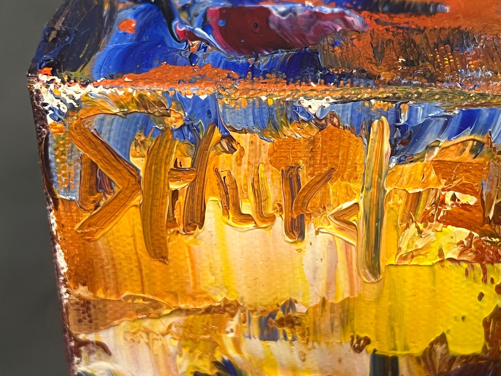 Signed D. Hurd - Palm Tree Scene - 3