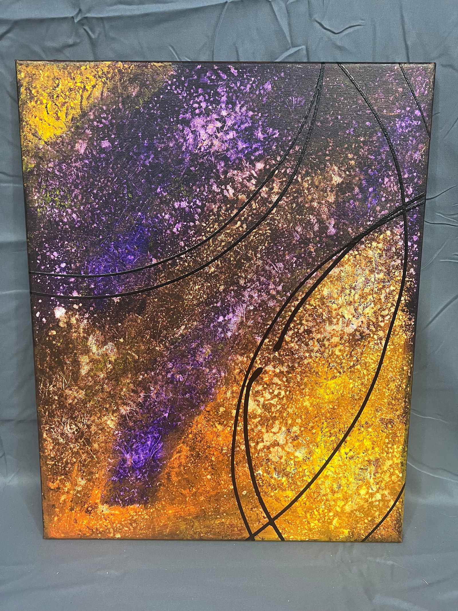 Oil on Canvas - Abstract: Oil on Canvas - Abstract. no frame